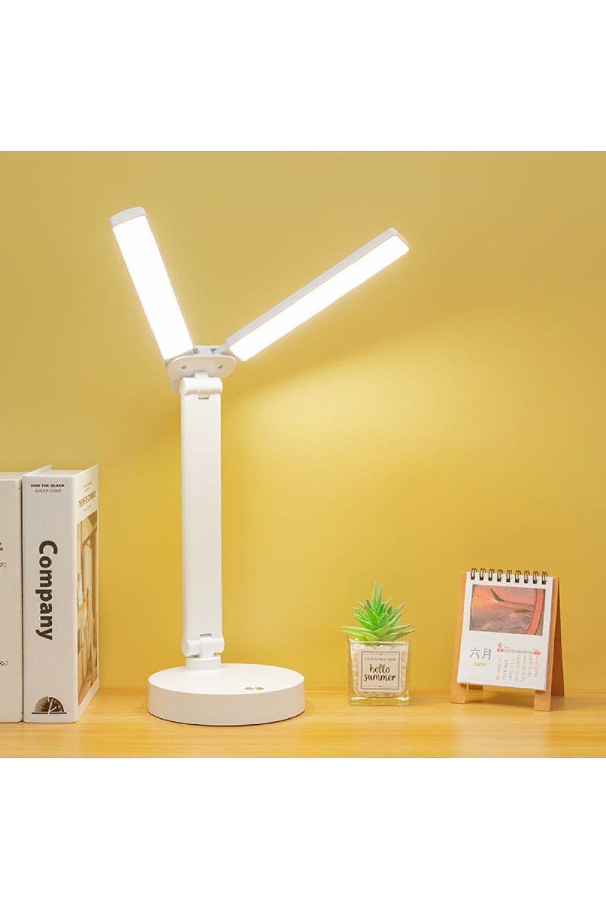 DENİZBİLİŞİM Ps-1960 Şarjlı Dokunmatik 3 Renk 40 Led Çalışma Okuma Işığı Çocuk Odası Ambiyans Modlu Gece Lambası