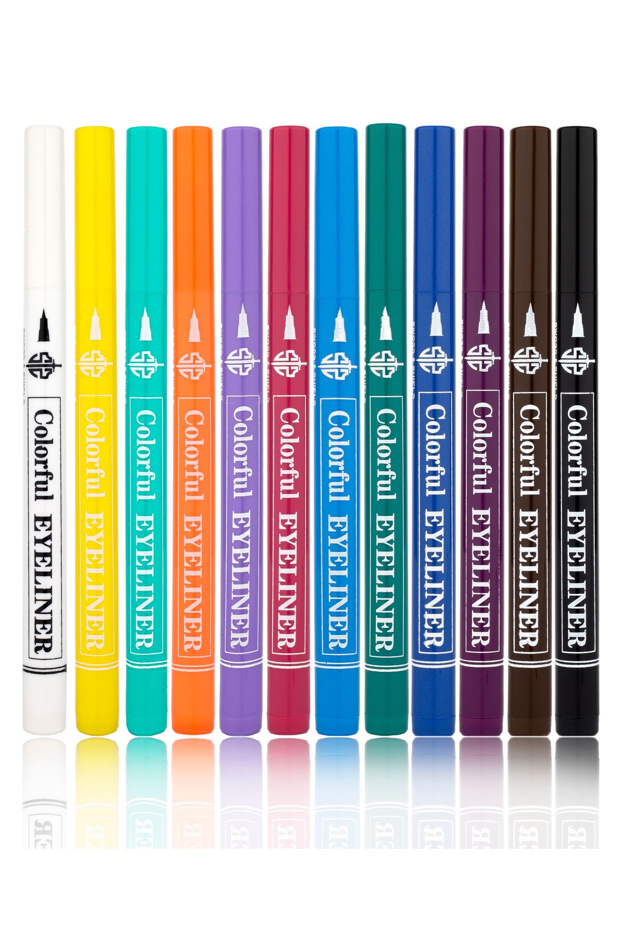 Sword & Shield 12 Renk Pen Eyeliner Dışı Renkli-2