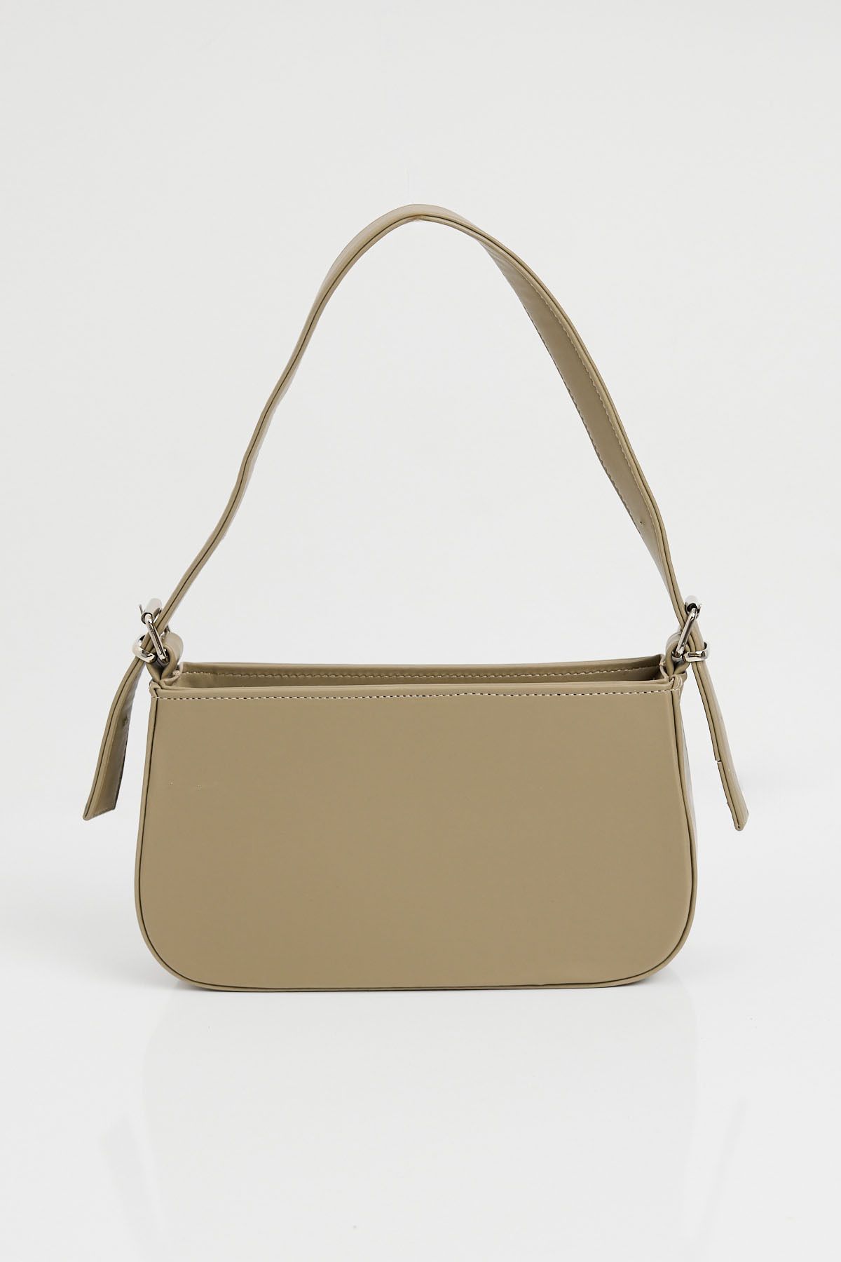 Bigdart-010172 MoDel Çağla Plain Baguette ShoulDer Bag 4