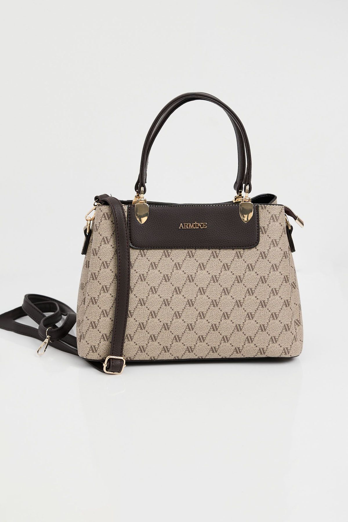 Bigdart-Armine 010176 Beige Printed Bag 2