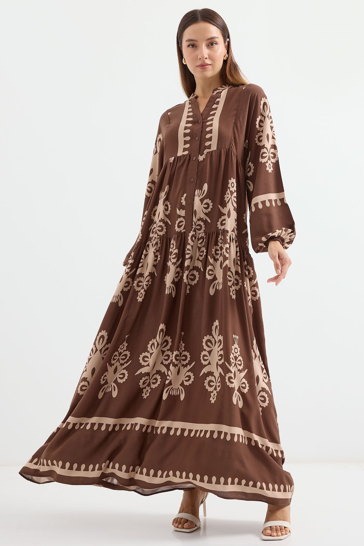 Bigdart-2423 Model Rochie maro cu modele autentice 3