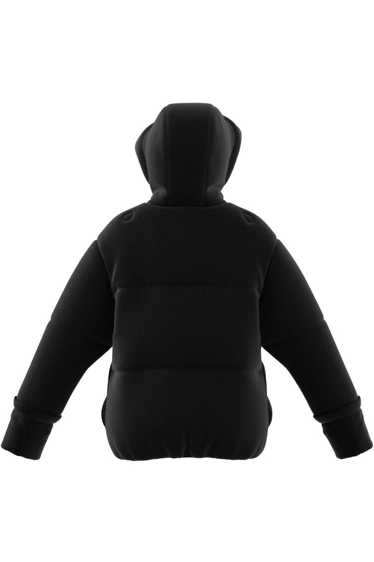 adidas-W Big Baffle J Schwarzer Damenmantel Iv9771 8