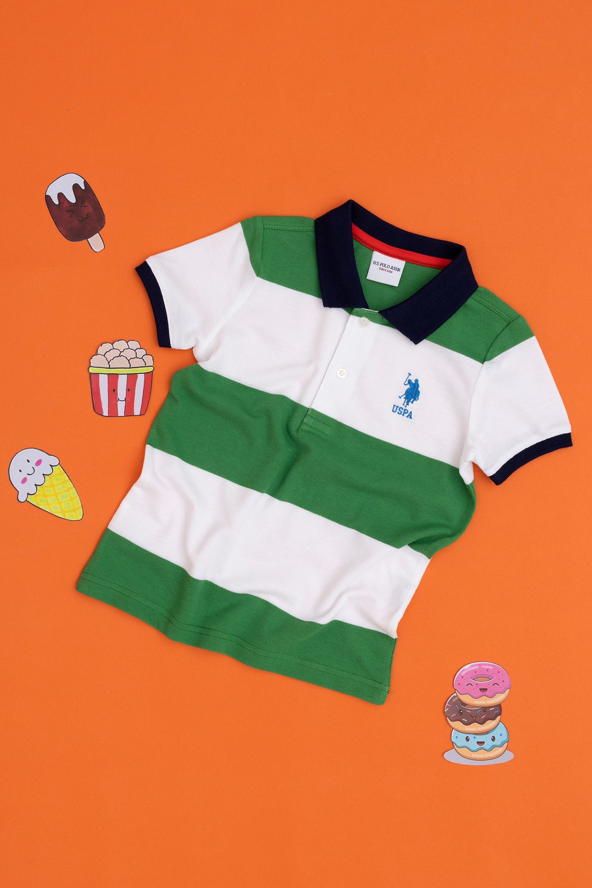 Erkek Çocuk Yeşil Polo Yaka Tişört 50288131-VR054