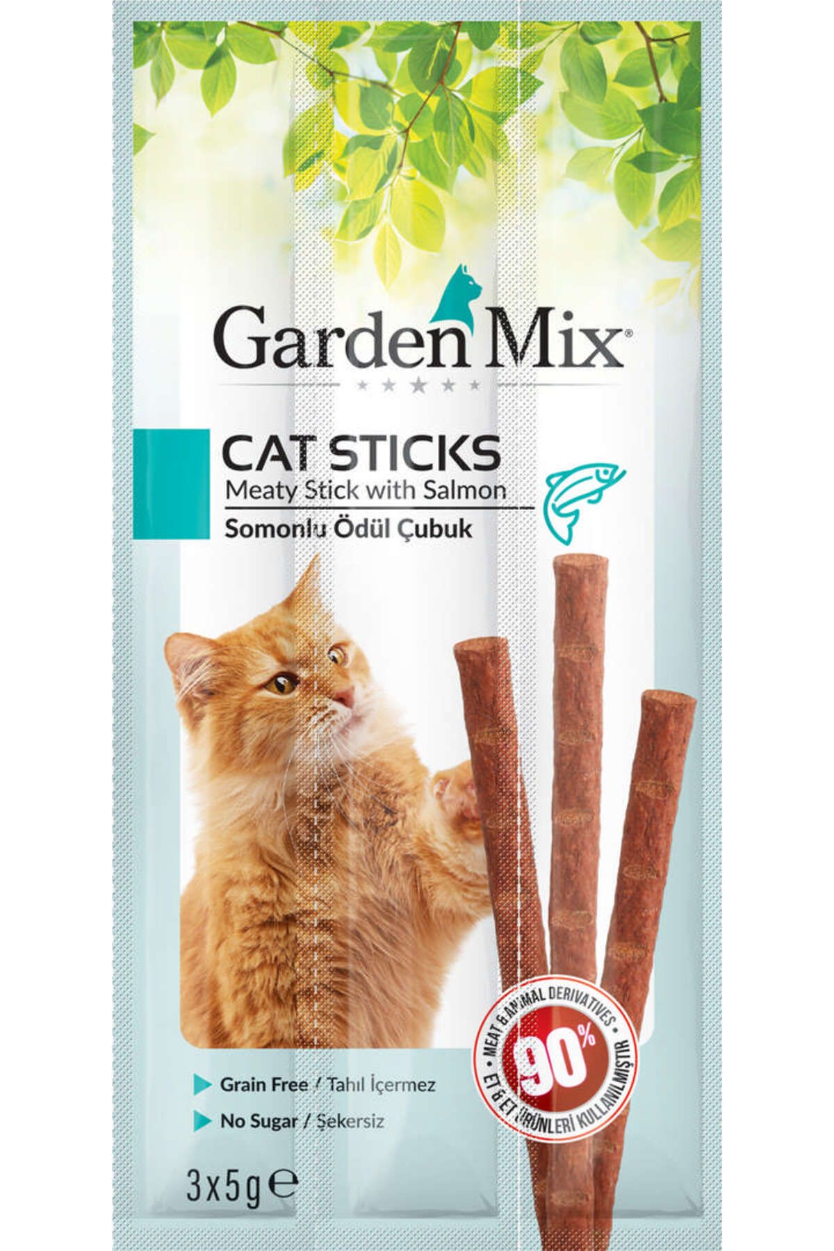 Gardenmix SOMONLU KEDI STICK ÖDÜL 3 X 5GR X 5 ADET 106008