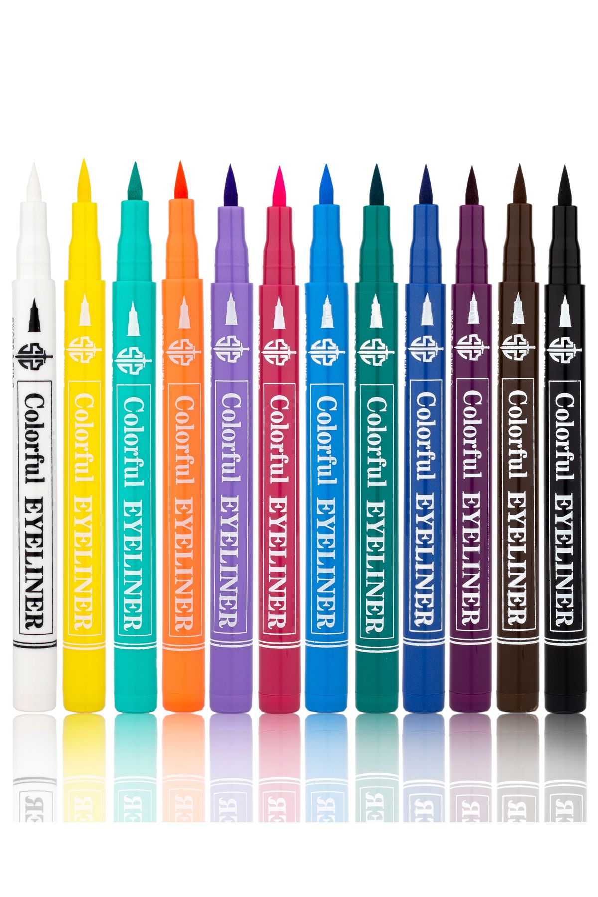 Sword & Shield 12 Renk Pen Eyeliner Dışı Renkli