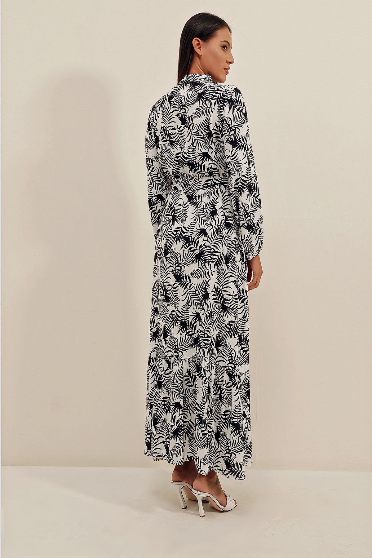 Bigdart-2158 Kleid mit exotischem Muster – D. Schwarz 5