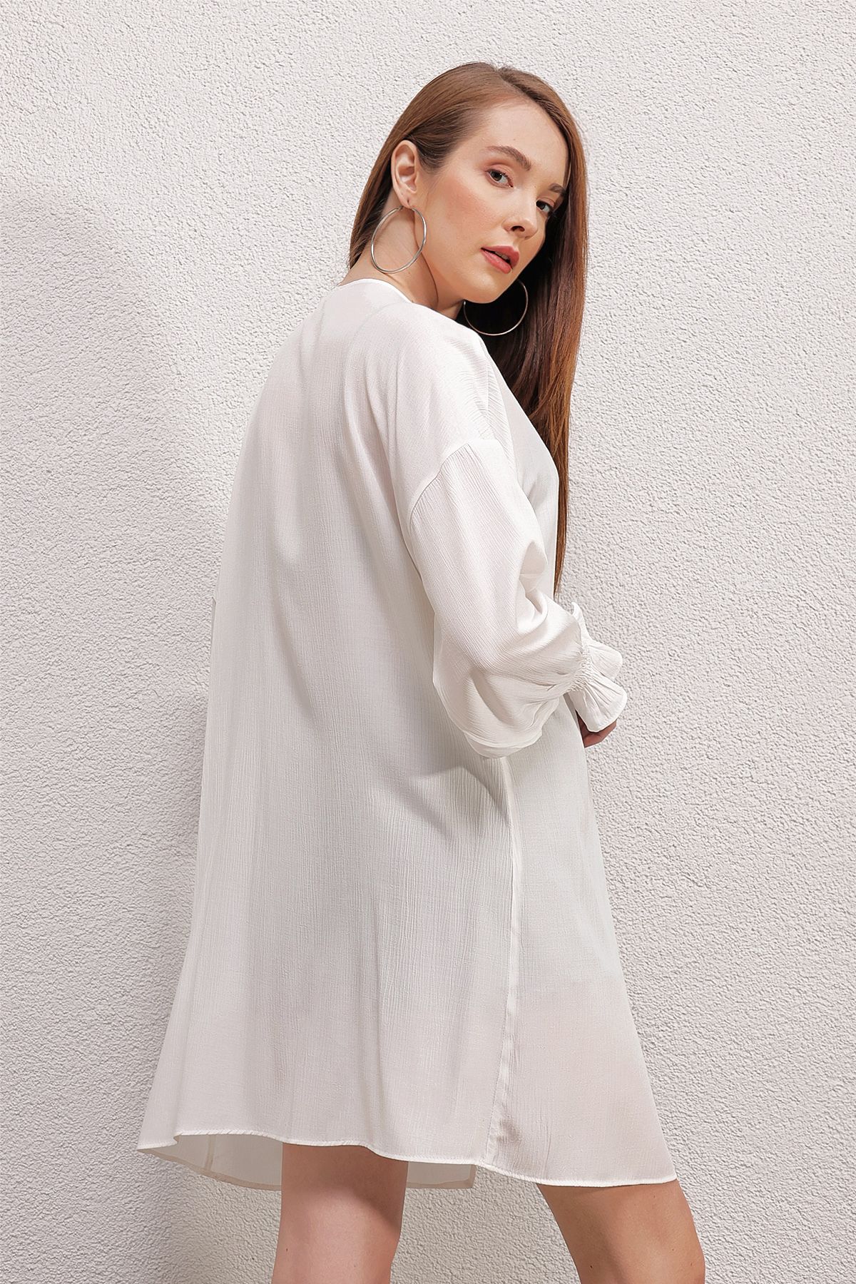 Bigdart-5882 Kimono codzienne - białe 6