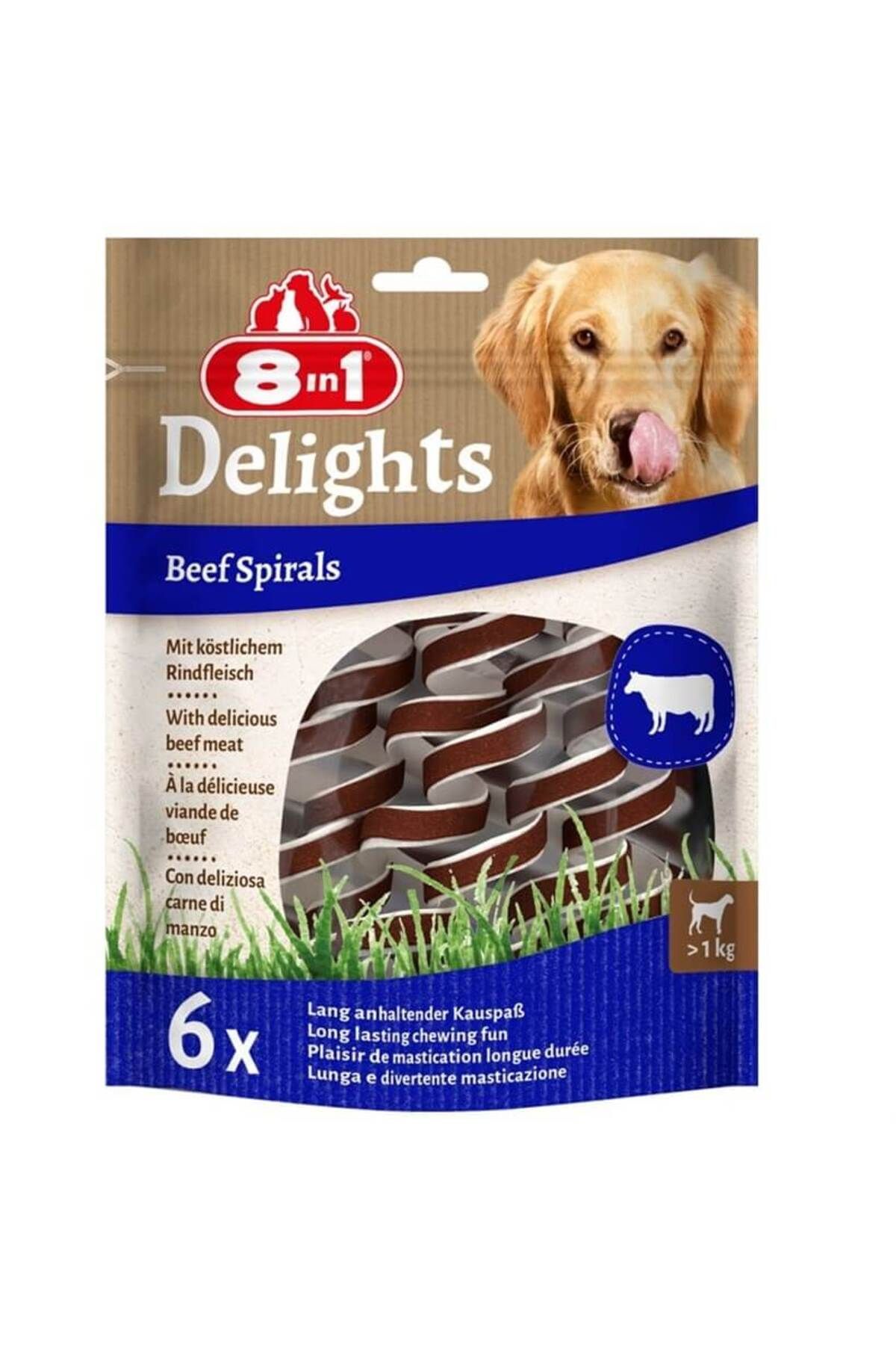 Genel Markalar Smart Delights Beef Spirals Biftekli Burgu Köpek Ödülü 6lı