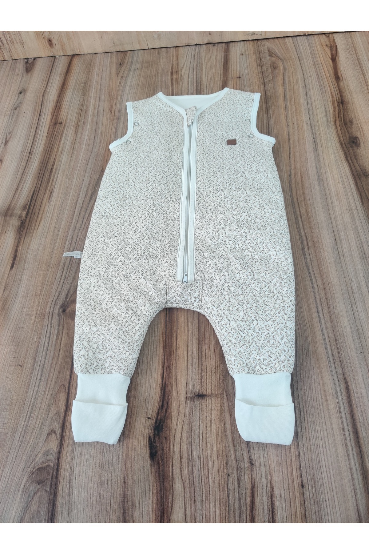 Tomuycuk Kışlık Bebek Çocuk Uyku Tulumu %100 Pamuklu Fermuarlı Ayaklı Uyku Arkadaşı (1 -2)(2-3)(3-4 )yaş fotoğrafı 5 (önizleme)