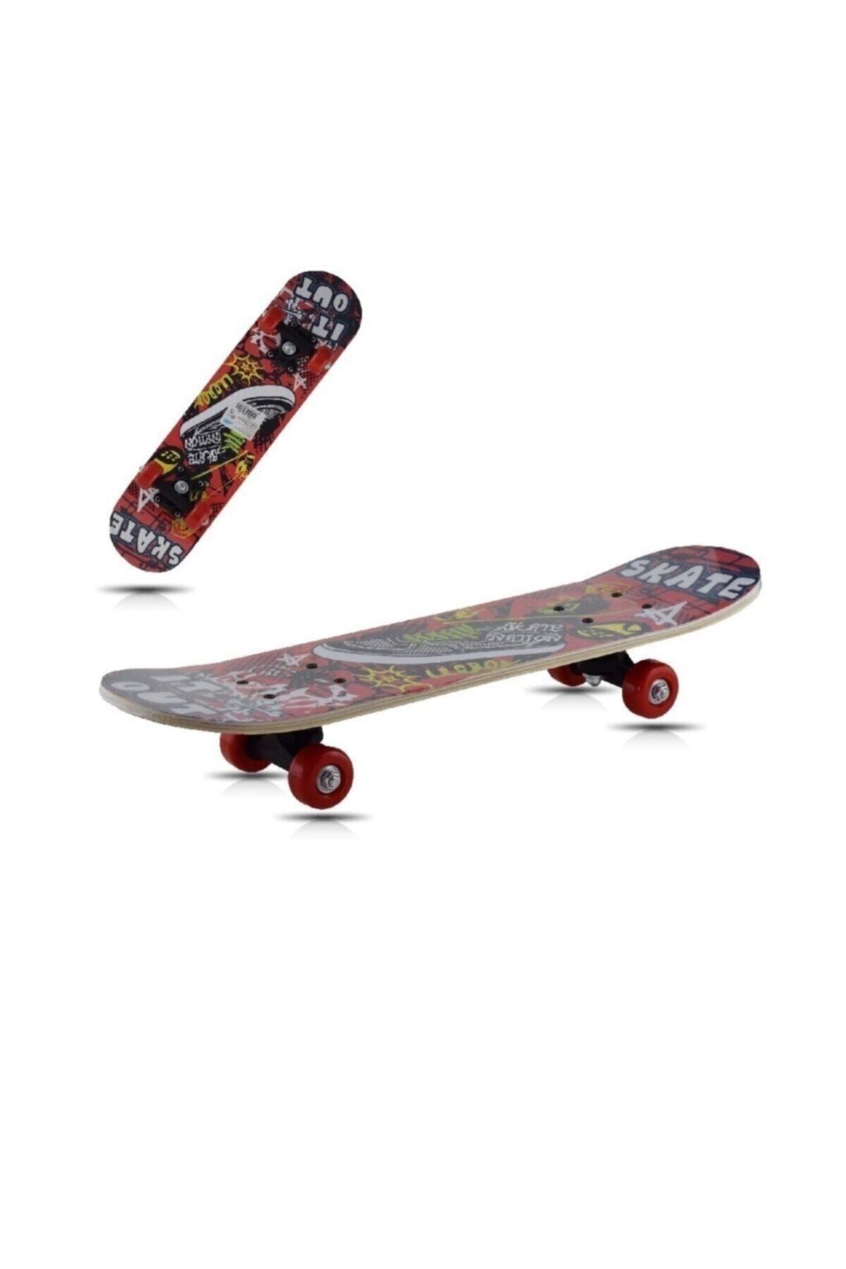 Genel Markalar Skateboard Başlangıç Seviyesi 60cm Küçük Boy Kaykay Wx-602 Kırmızı