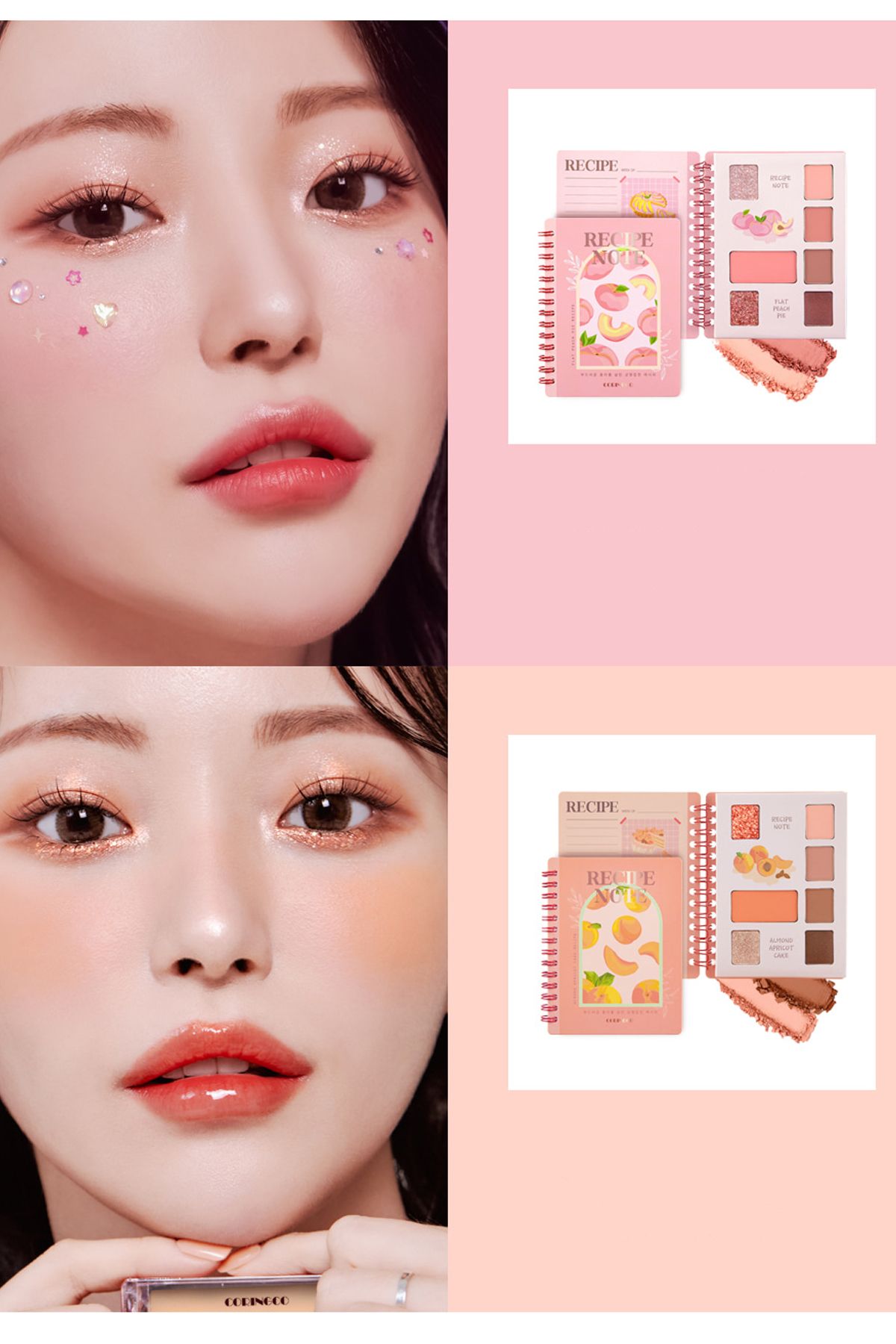 CORİNGCO-01 Model Intense Pigmented Recipe Note Eyeshadow Palette 2