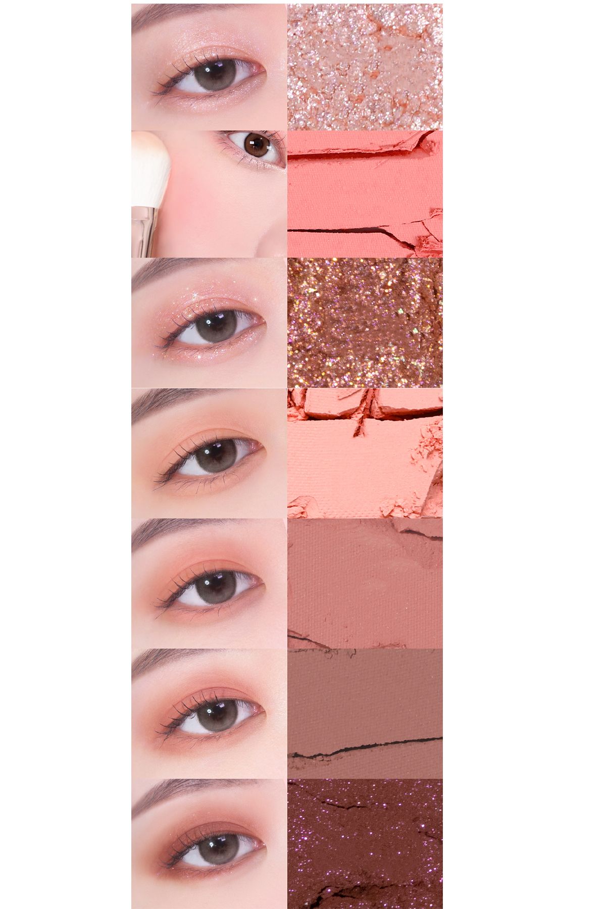 CORİNGCO-01 Model Intense Pigmented Recipe Note Eyeshadow Palette 8