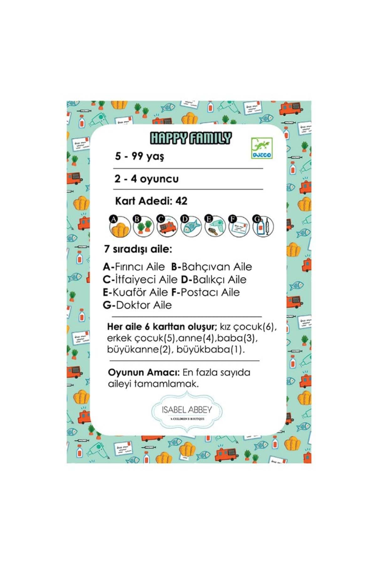 djeco Kart Oyunları - Happy Family fotoğrafı 3 (önizleme)