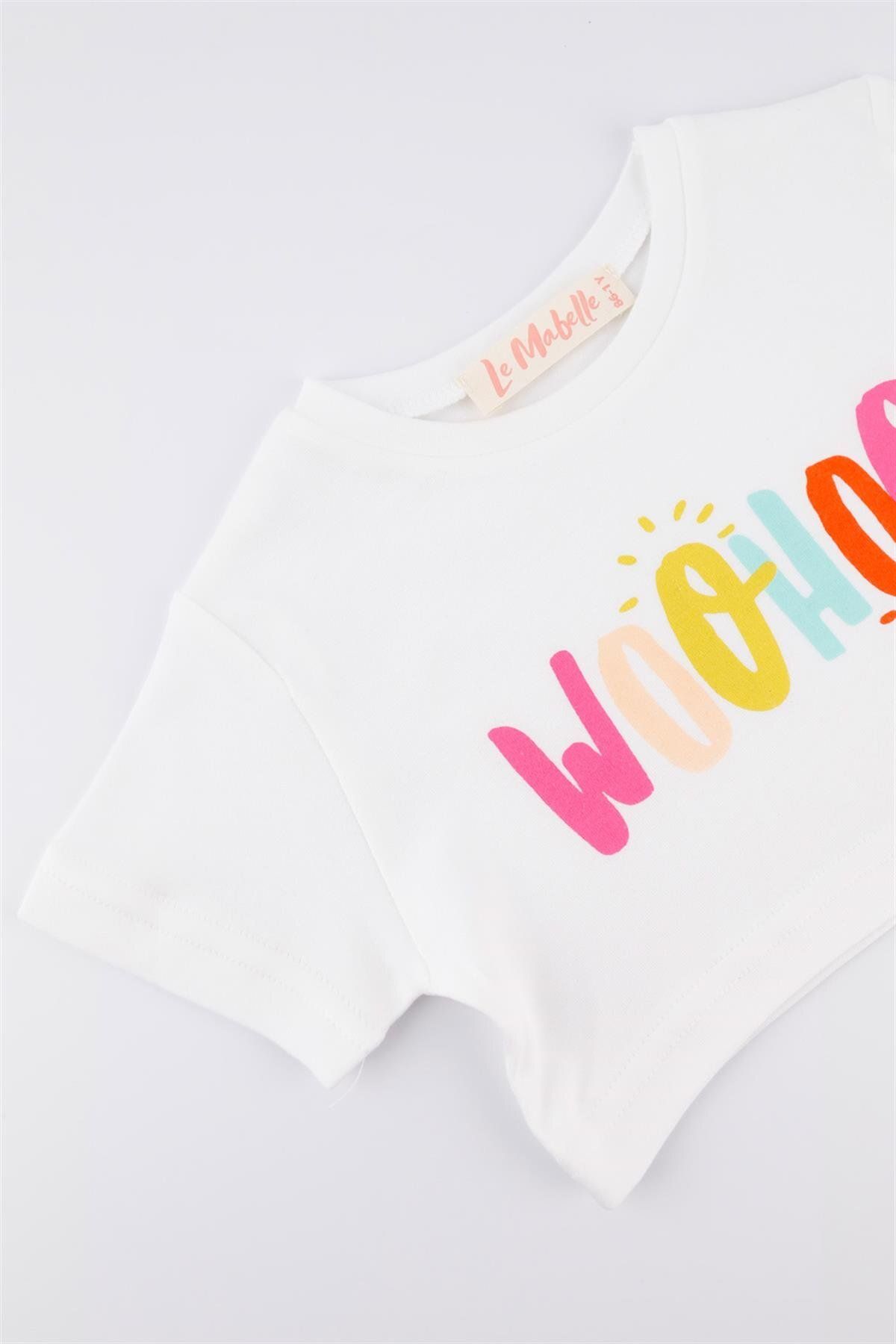 Le Mabelle-Becky - Girl's Woohoo Printed Crop T-Shirt 5