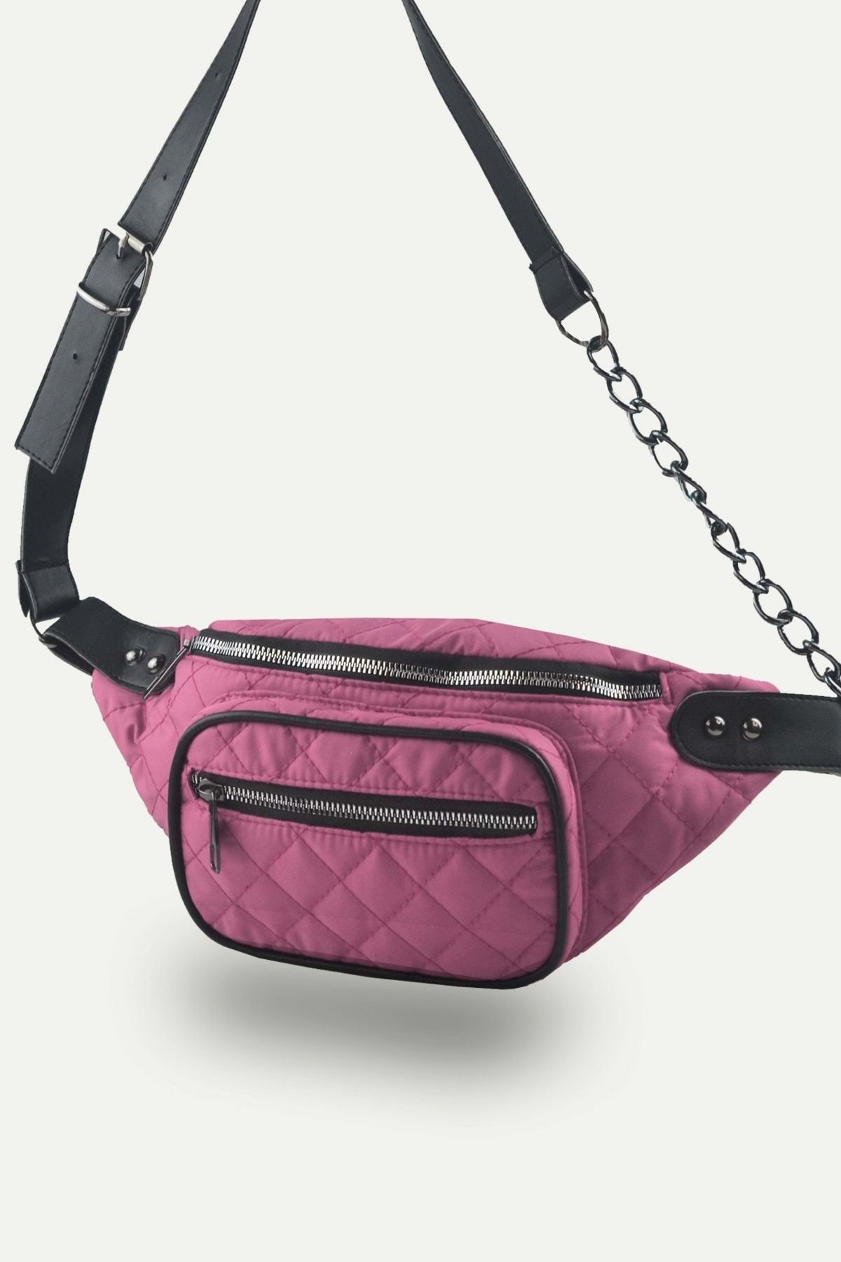 Bagorama-Enjoy Women's Quilted Crossbody and Waist Bag - Powder 1