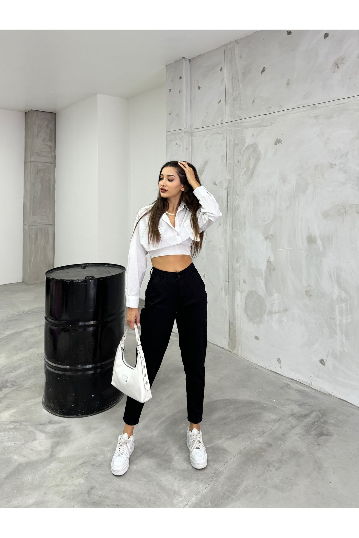 BİKELİFE-Flexible Lycra-Mom-Hose für Damen mit hoher Taille 6
