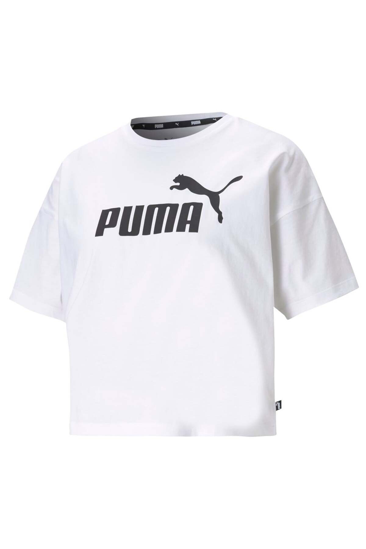 تی شرت زنانه تی شرت لوگوی برش خورده Puma Ess