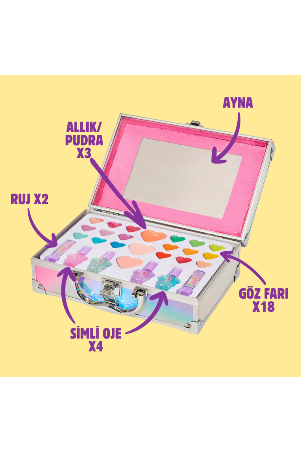 Taşıma Çantalı Makyaj Seti - Little Unicorn — TYC89ZECQN170254200408004 — تصویر 2 از 4