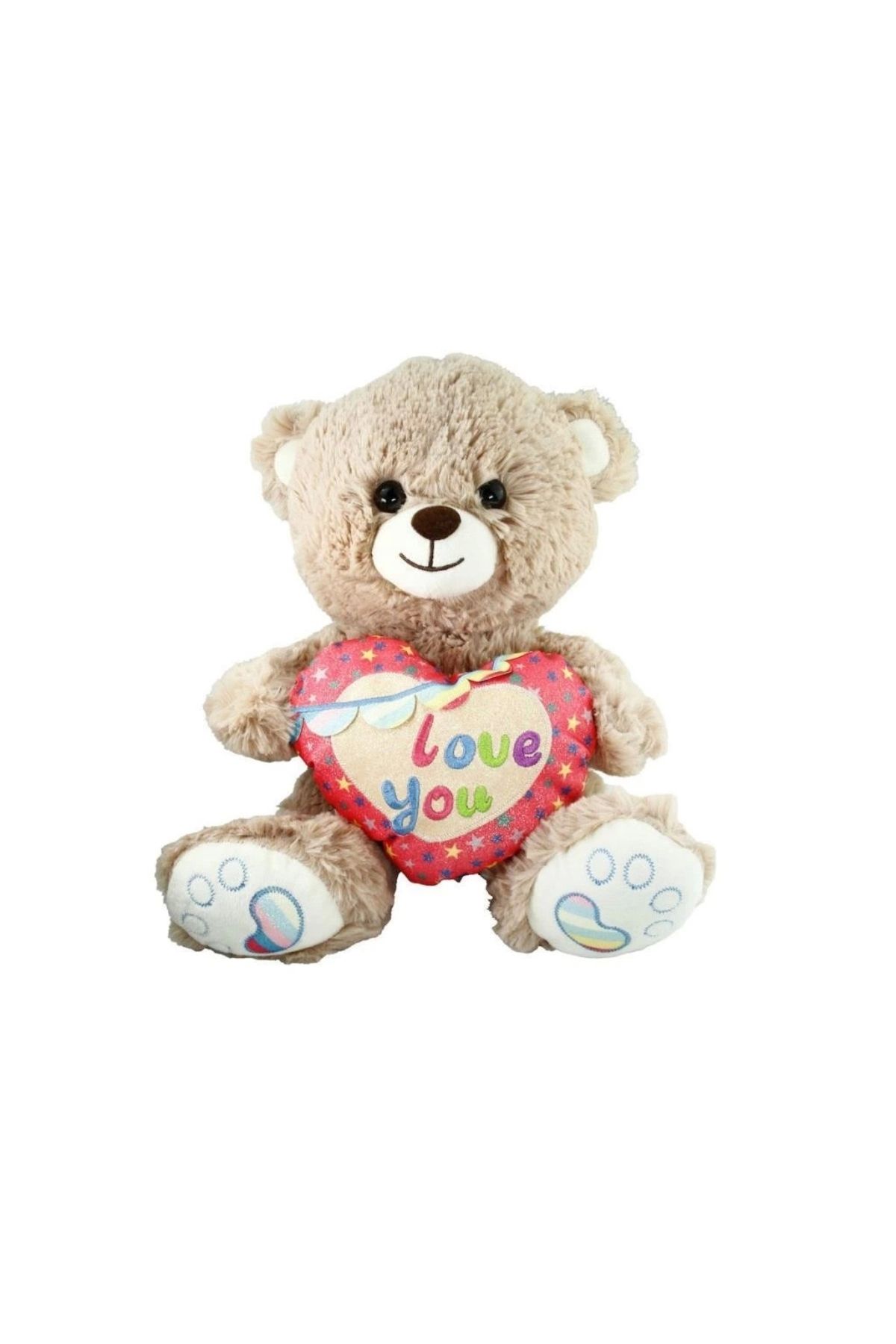 TWOX Çocuk PJH2324  Peluş Kalpli Ayı Love You 30 cm -Vardem