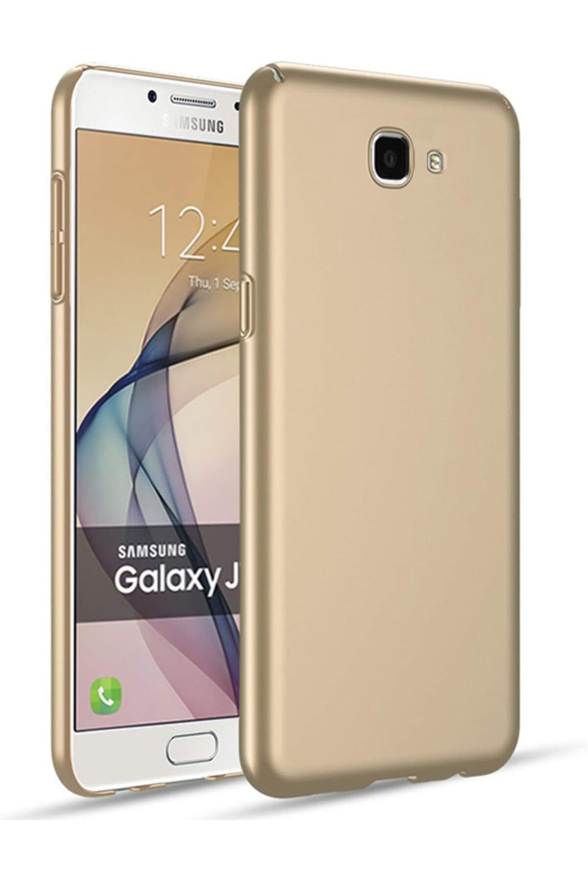 STOREMAX efshopx Samsung Galaxy J7 Prime 2 Kılıf Premium Slim Gold New Desing 1002192