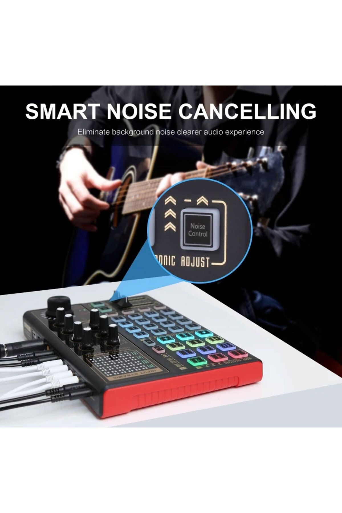 KEEPRO-K300 Bluetooth Sound Card for Live Broadcast, Mixer with Multiple Sound Effects 4