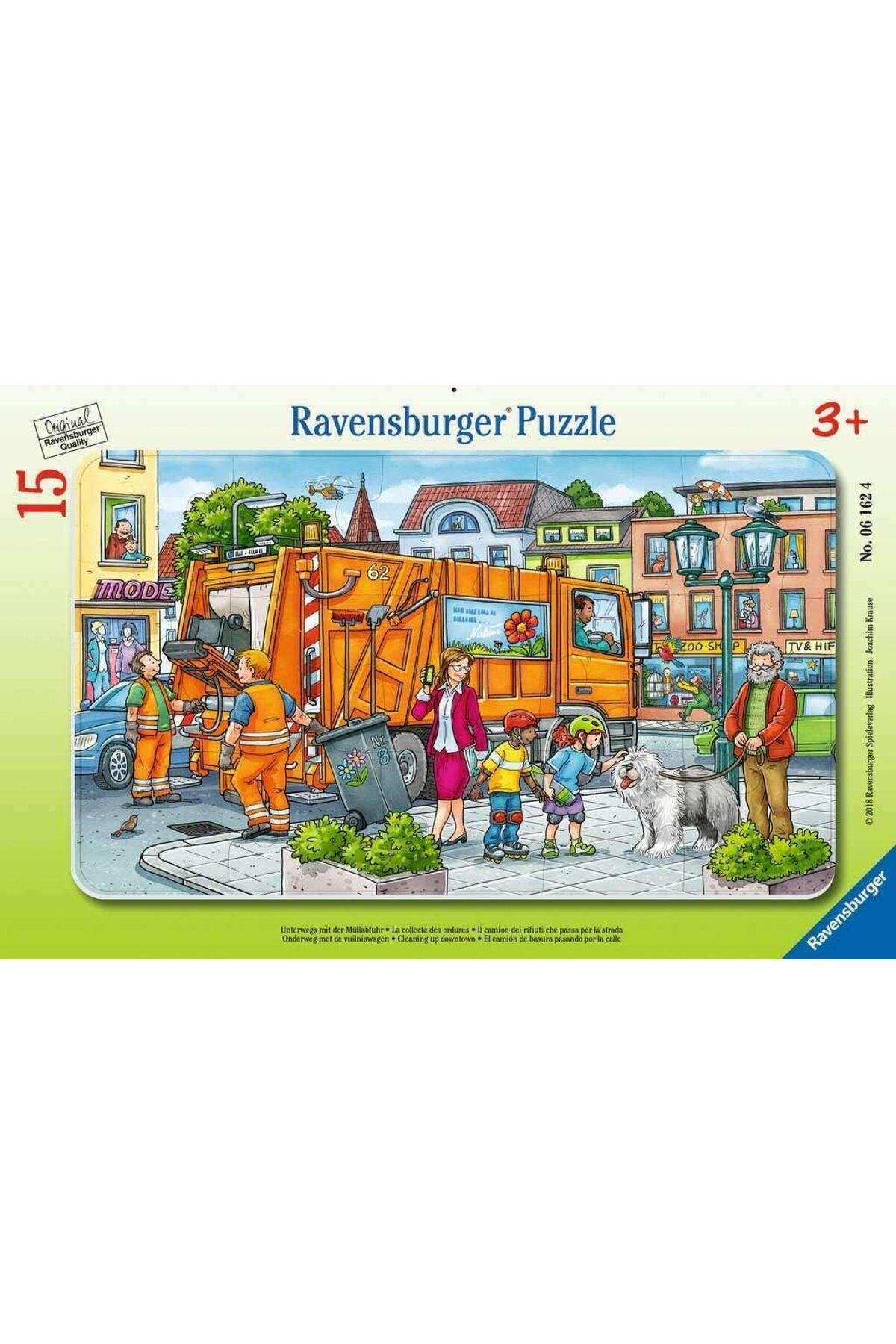 STOREMAX gelalpzr 61624 Çöp Toplama Kamyonu Çocuk Puzzle, 15 Parça aynet 1109110