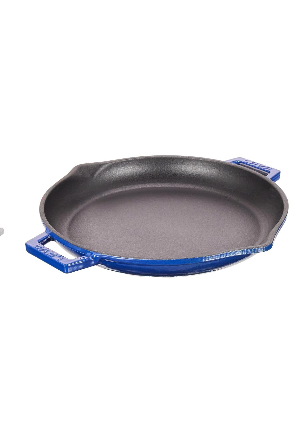 STOREMAX nslmshop Metal Döküm Yuvarlak Kızartma Tavası, Metal Kulplu, 30 cm, Mavi Life Store 1037065