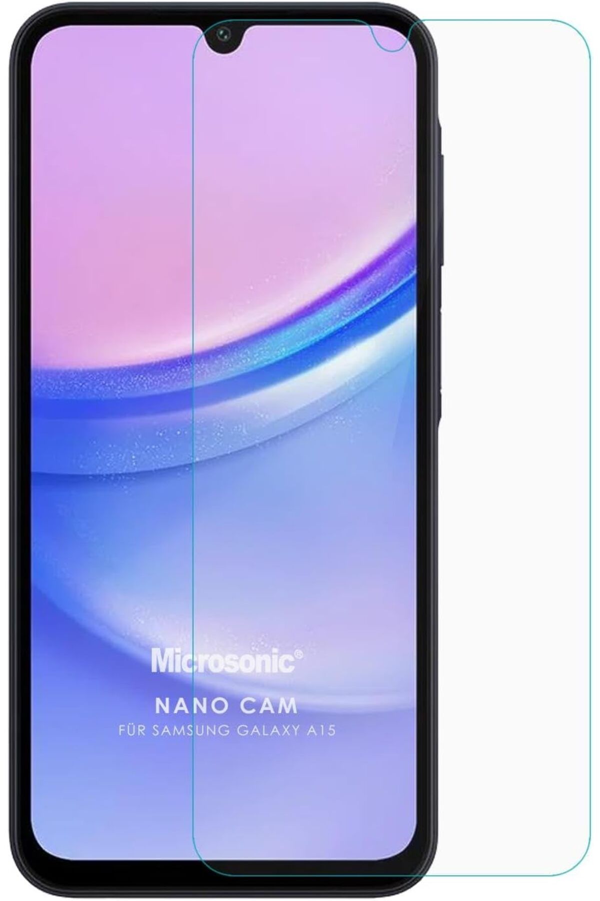 STOREMAX efshopx Samsung Galaxy A15 Nano Glass Cam Ekran Koruyucu [Galaxy A15 ile Uyumlu Ekran Koruyucu - Şe