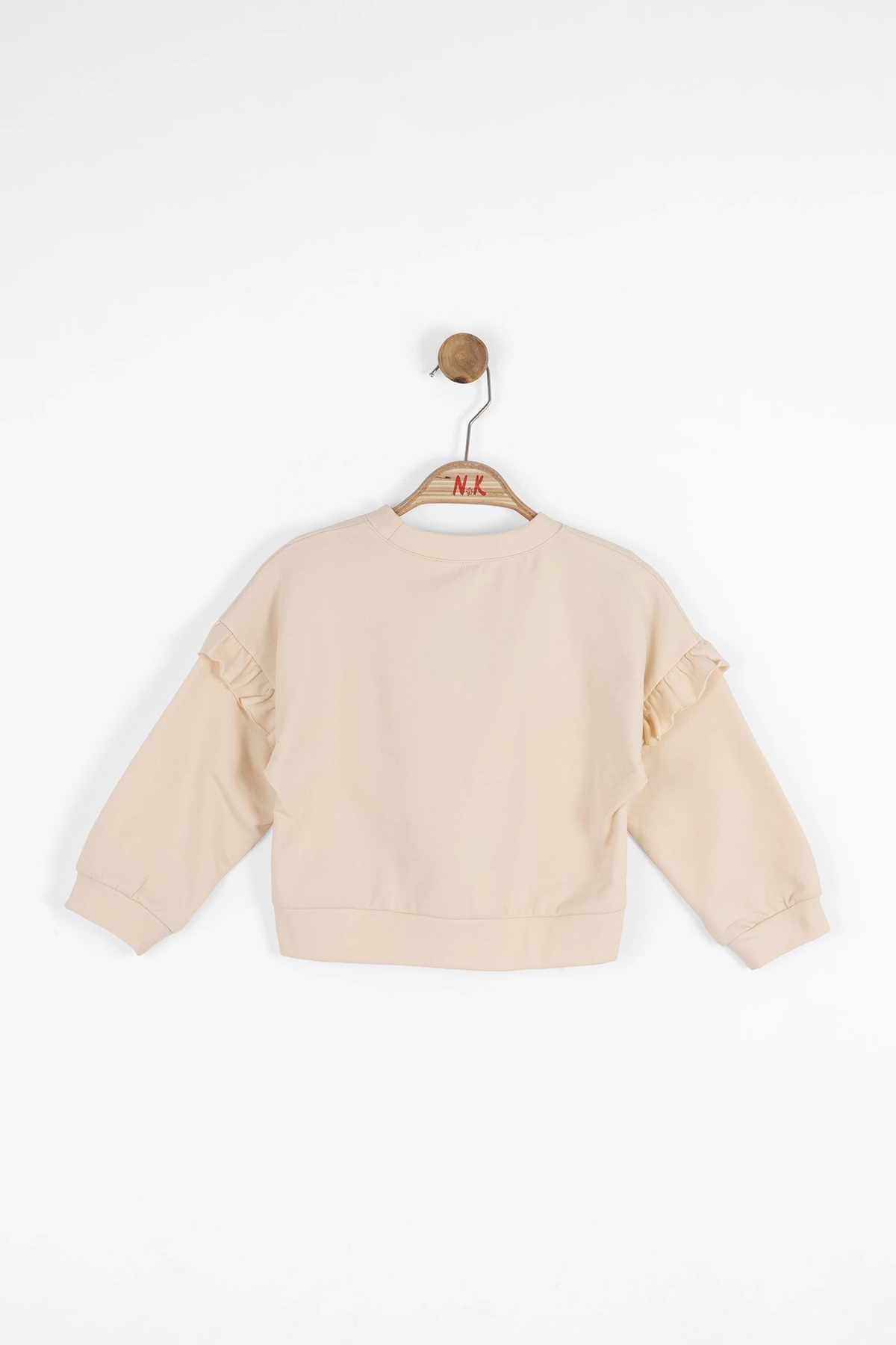 Nk Kids Krem Kız Bebek Baykuş Sweat fotoğrafı 2 (önizleme)