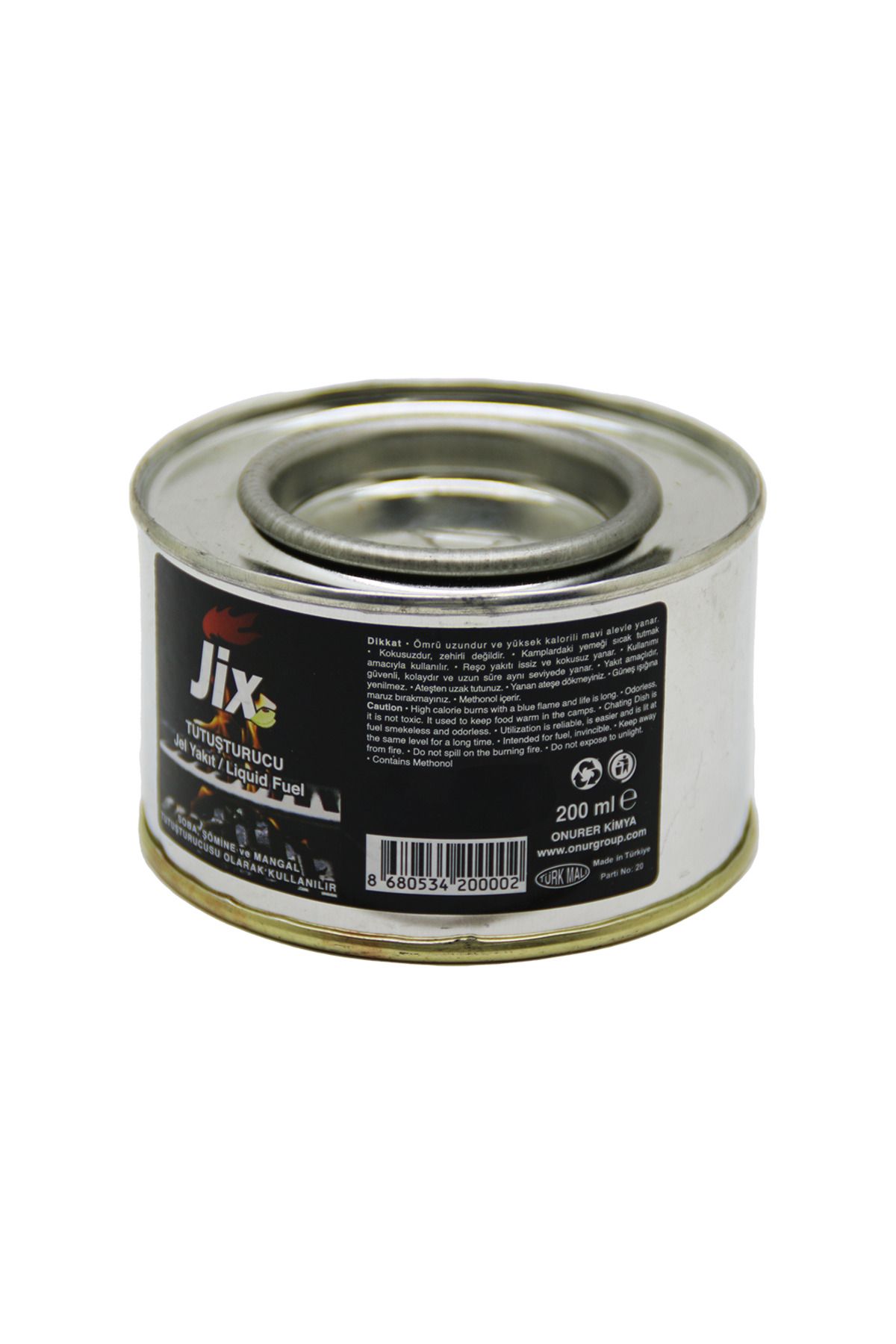 Go İthalat JİX TUTUŞTURUCU 200ML TENEKE JEL YAKIT (4989)