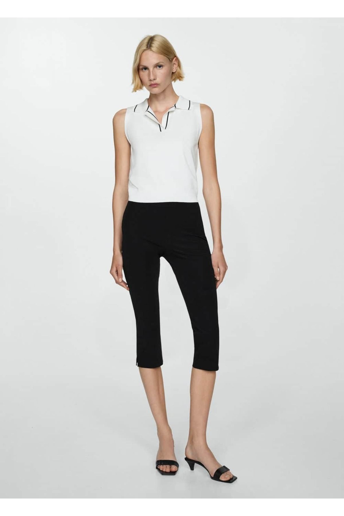 MANGO Woman-Polo Neck Knitwear Blouse 2