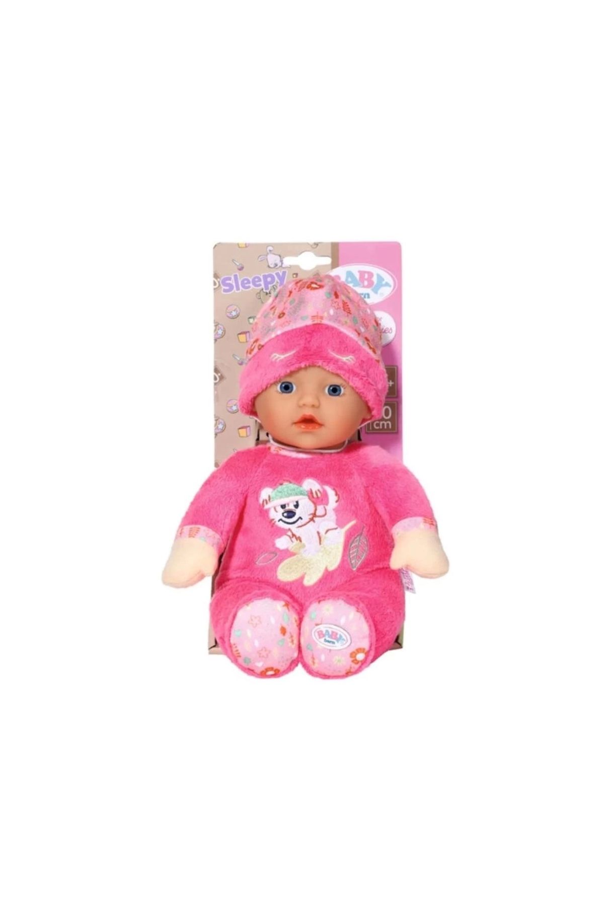 SYNOPE Çocuk 833674 Baby Born Uykucu Bebek - Pembe - 30cm