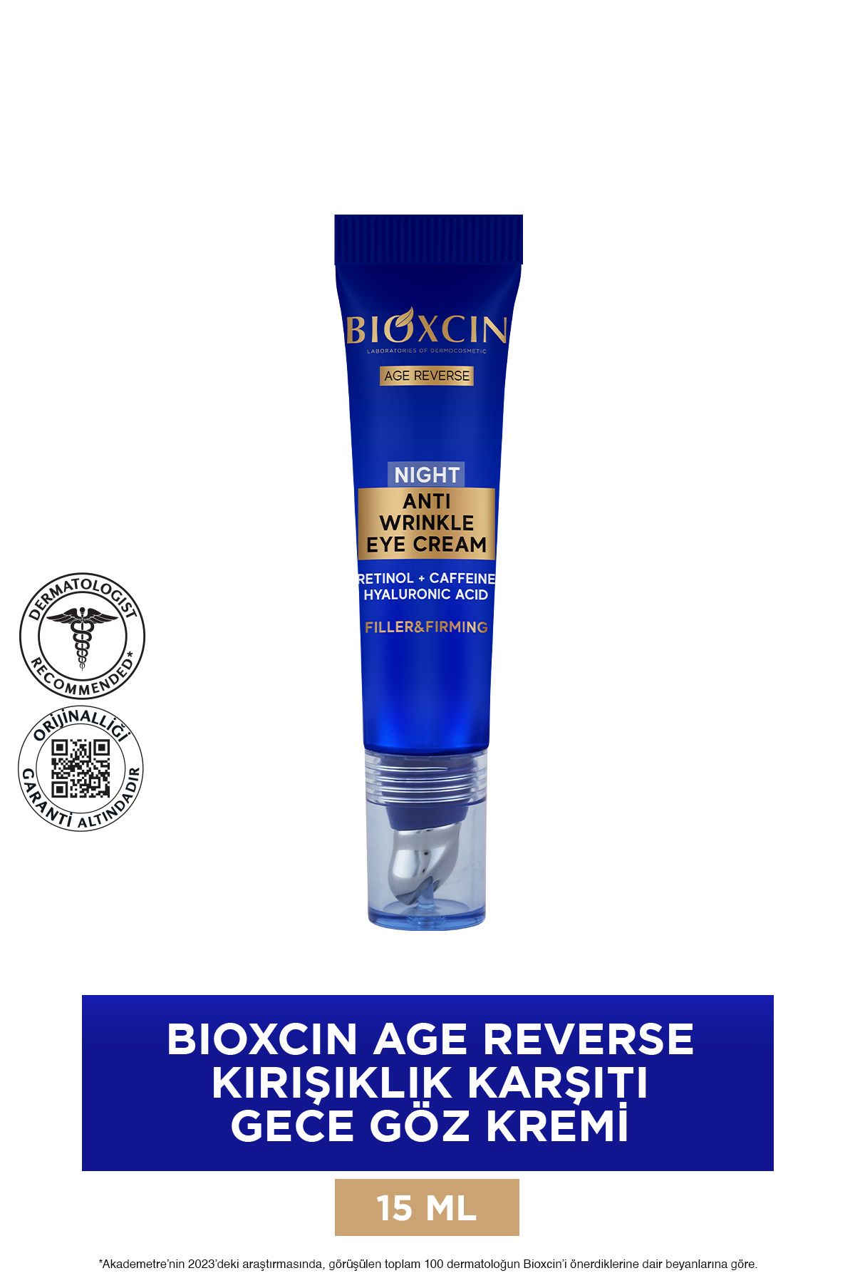 Bioxcin-Age Reverse Eye Cream - 15 ML, 10% Retinol, Caffeine and Plump Firmness 2