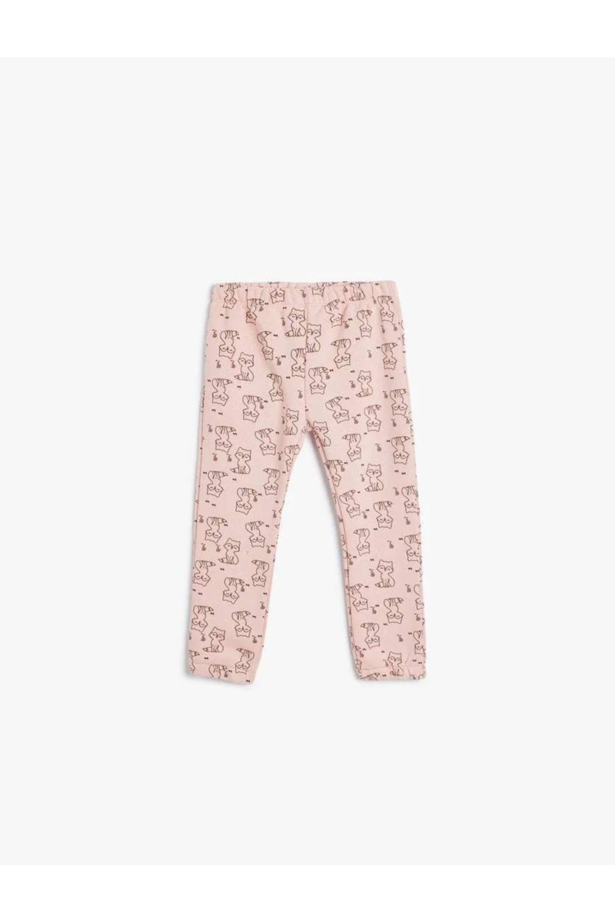 Koton Spodnie Dresowe Fox Printed Jogger - Elastyczny Pas I Podwyższona Wysokość Kobieta - 3–4 years