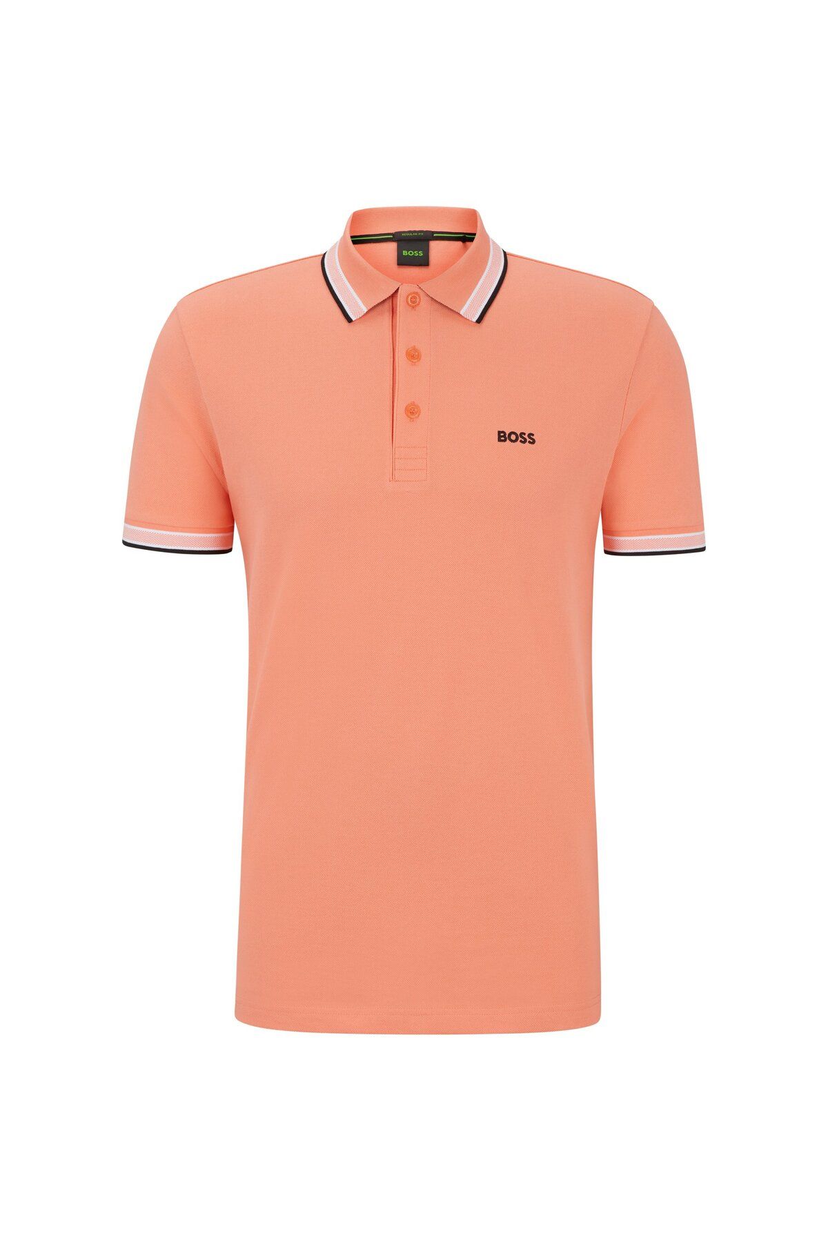 تی شرت یقه پولو قرمز مردانه لوگوی رنگ کنتراست پنبه چوگان yaka t shirt BOSS