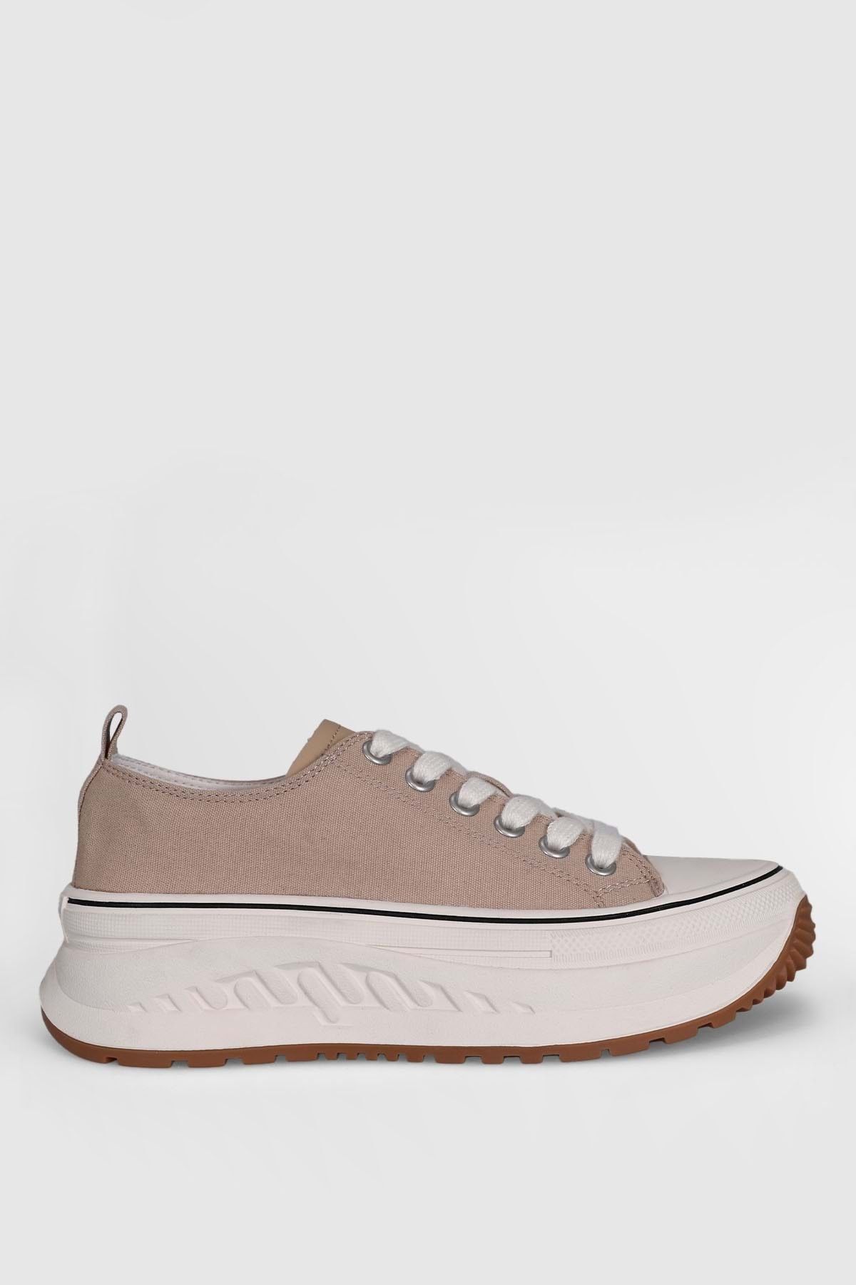 Lufian-121230006   Shay Unisex Beige Leather Sneaker - Sneakers 3