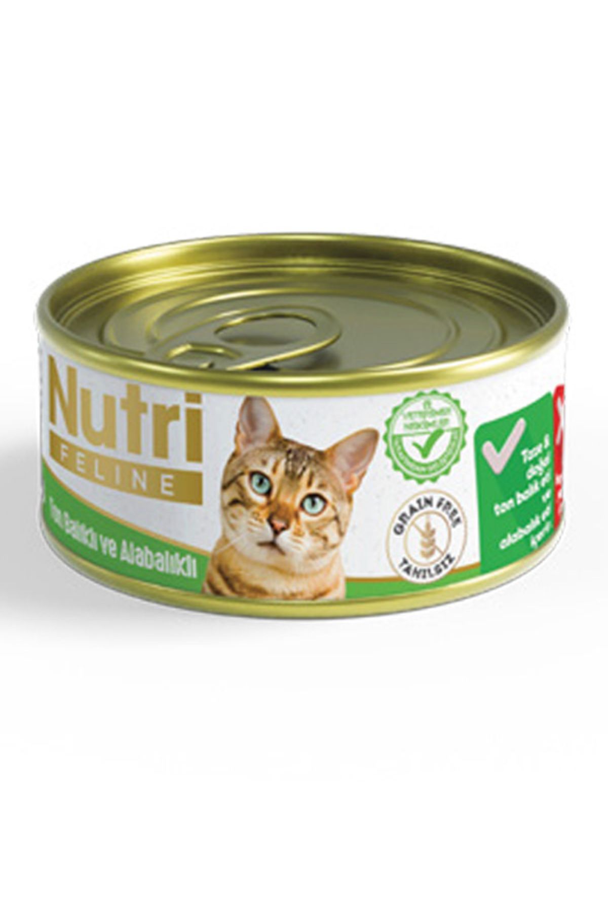 Nutri Feline 85gr Ton Balıklı Alabalıklı Tahılsız 1 Adet Yaş Kedi Maması