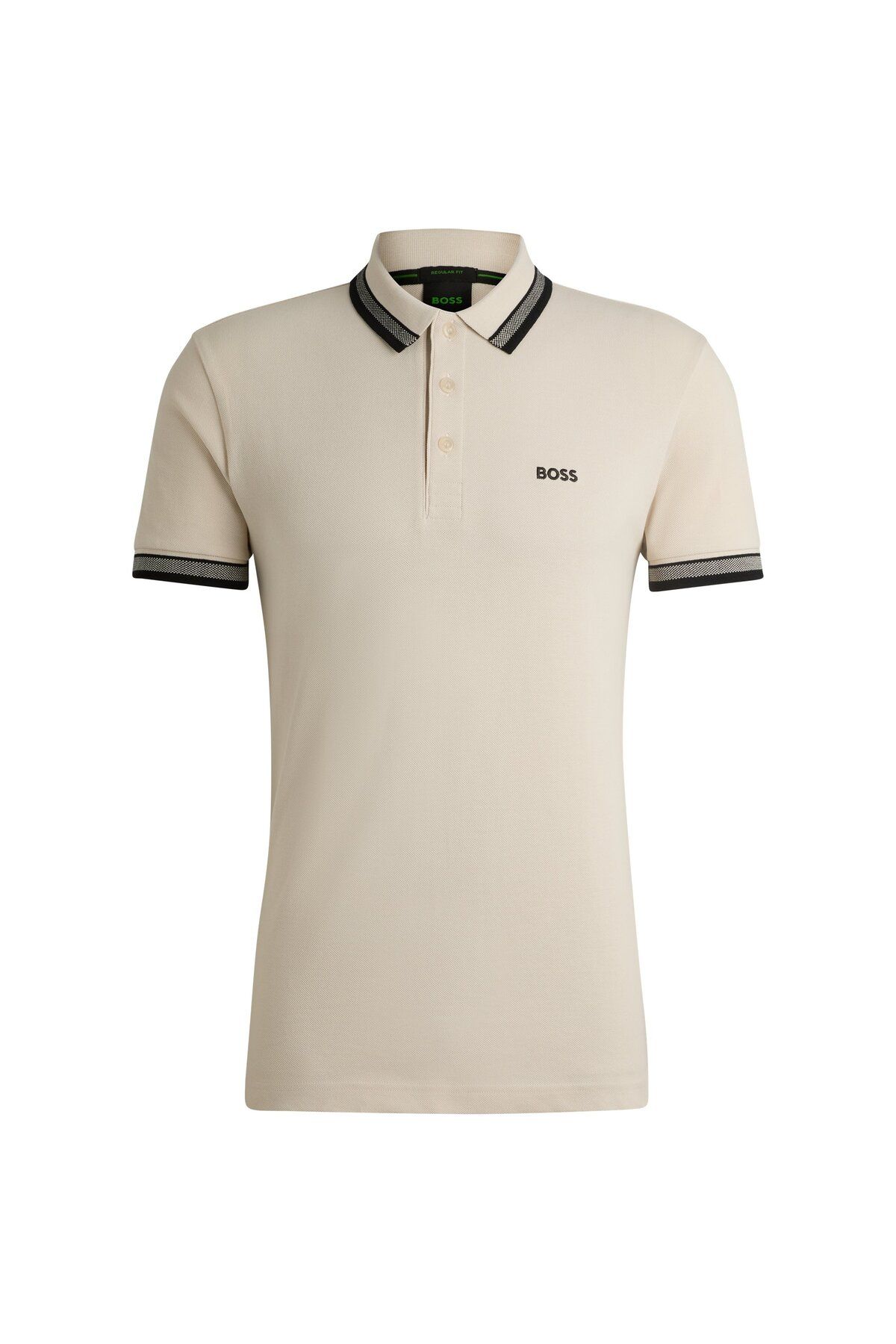 تی شرت یقه پولو سفید مردانه لوگوی رنگ کنتراست پنبه چوگان yaka t shirt BOSS