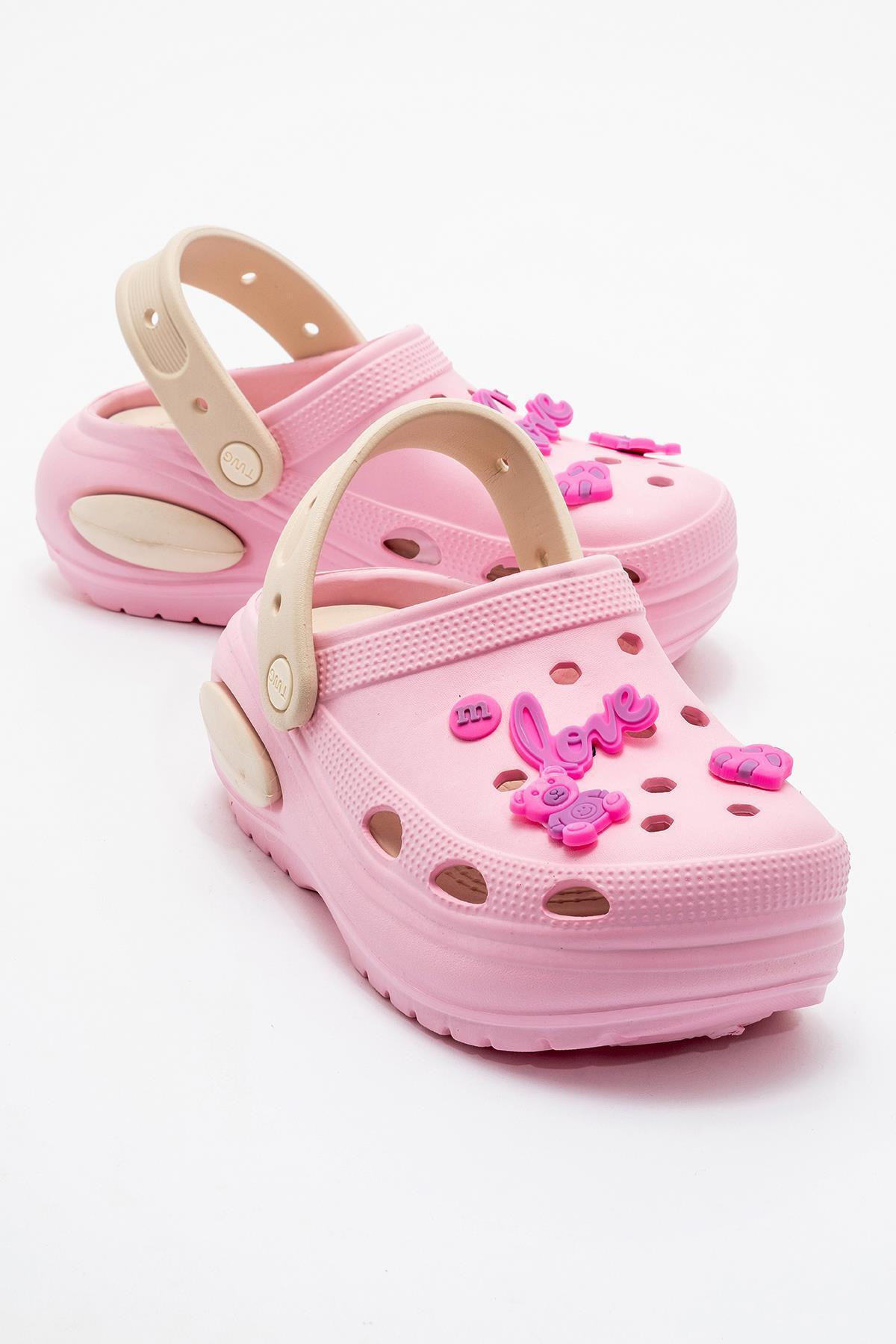 Women's Flat Slippers PINK ECRU