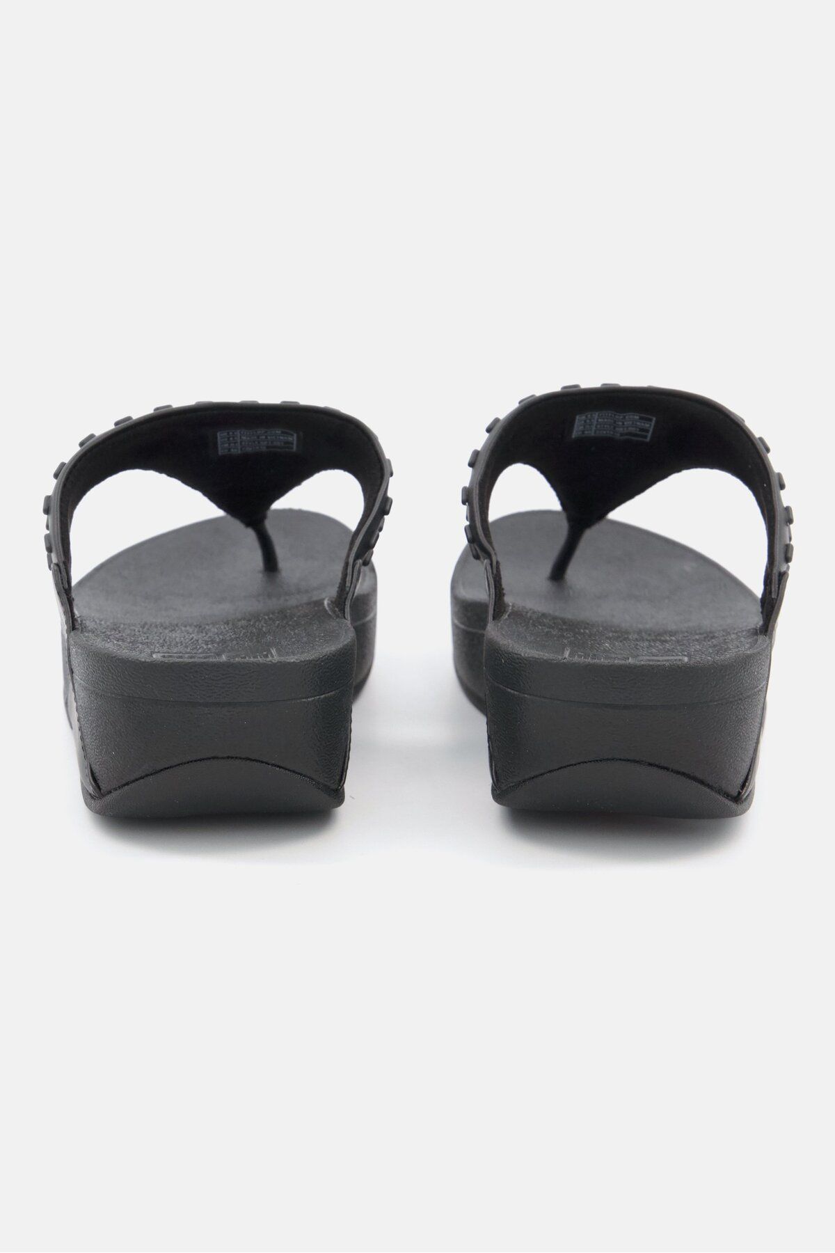 Fitflop-Women Lulu Rubber Stud Leather Toe Post Sandals, Black 3
