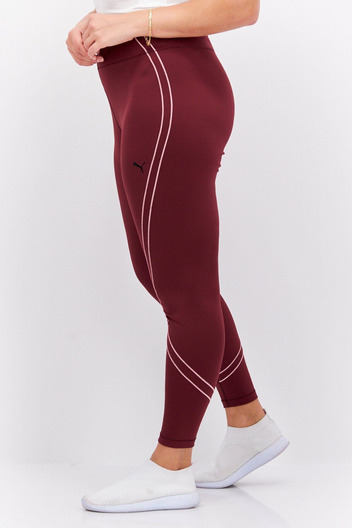 Puma-Women Sport Fit Training Tights, Burgundy 2