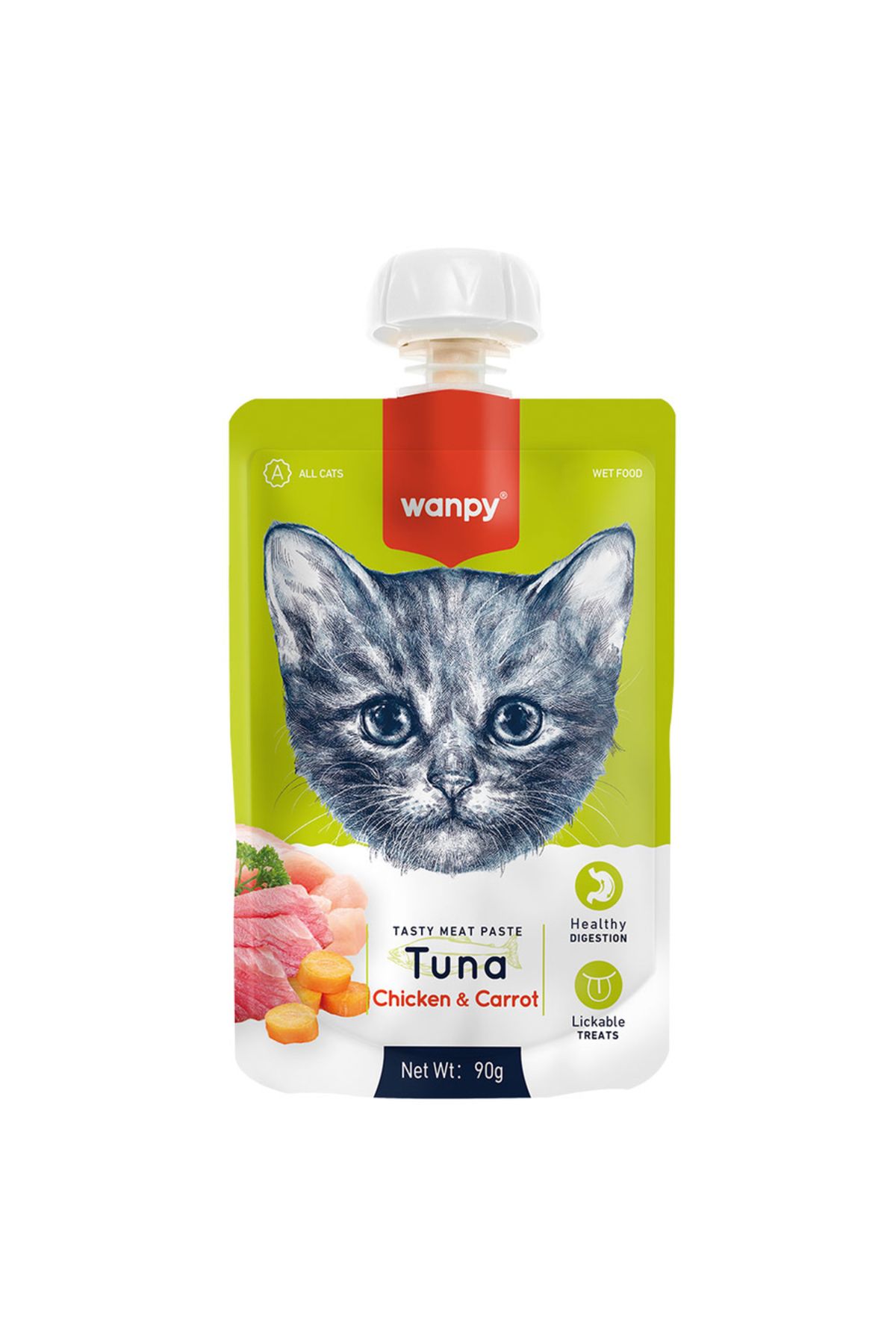 Wanpy Taze Ton Balıklı&tavuklu 10'lu Kedi Et Ezmesi 90 gr