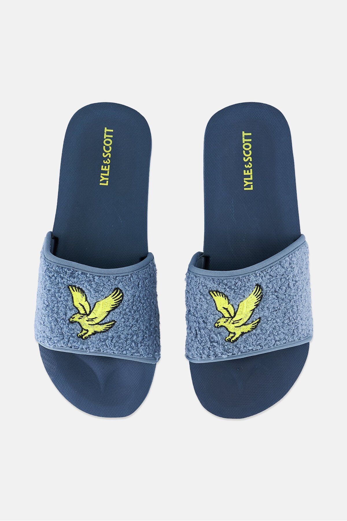 Lyle & Scott-Men Towelling Slides, Skipton Blue 2