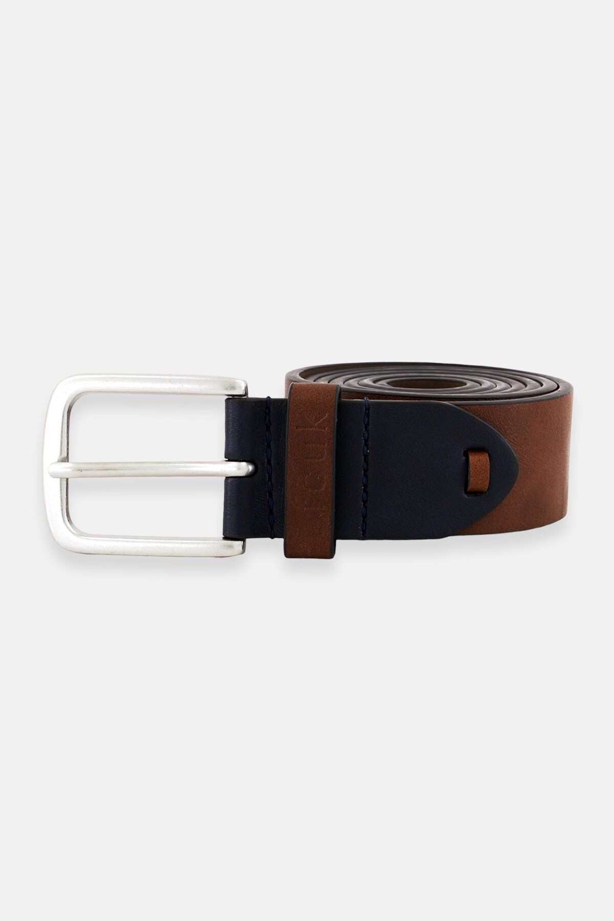 French Connection-Men Plain Leather Belt, Brown 1