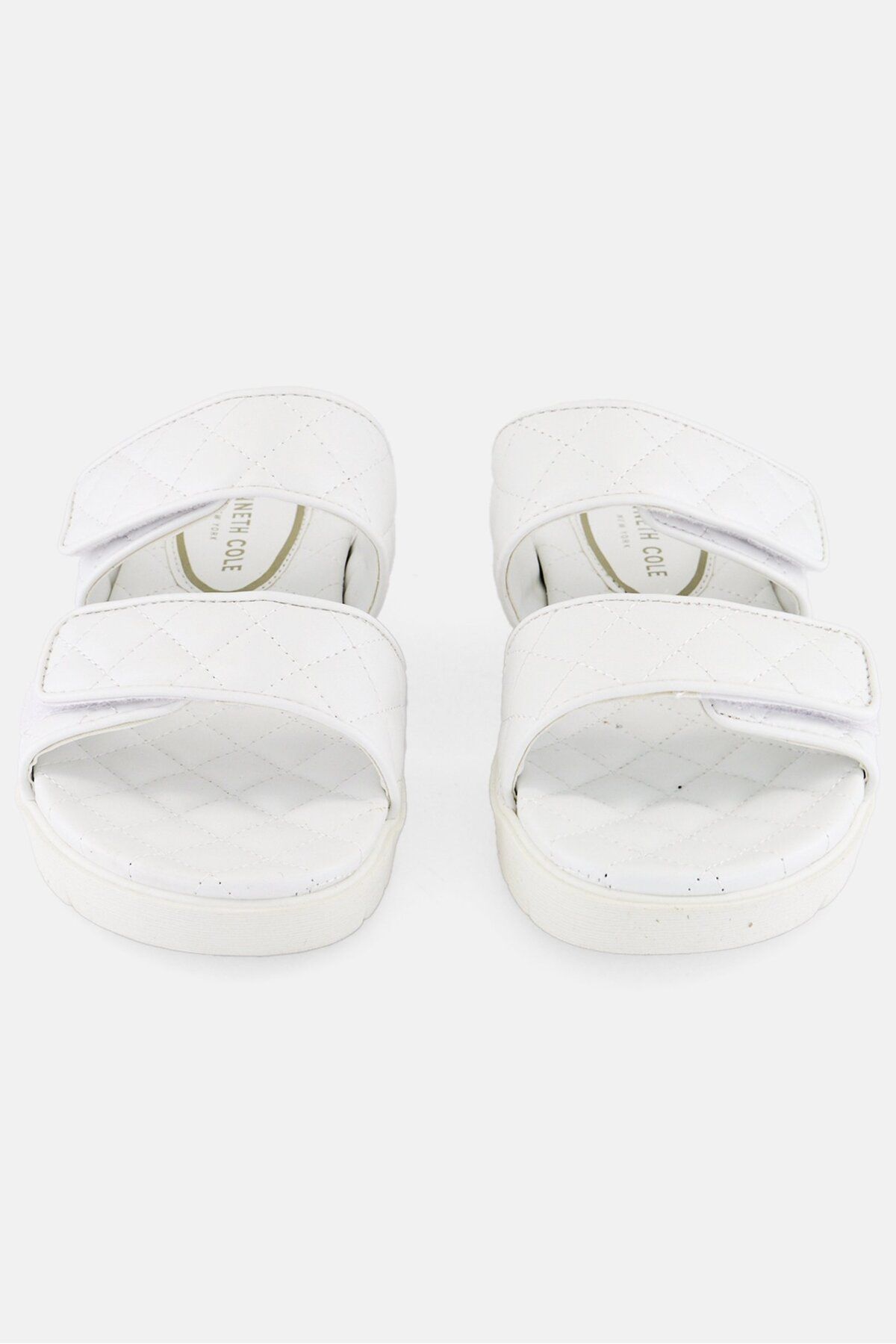 Kenneth Cole-Women Medium Reeves Quilted 2 Band Slipper, White 2