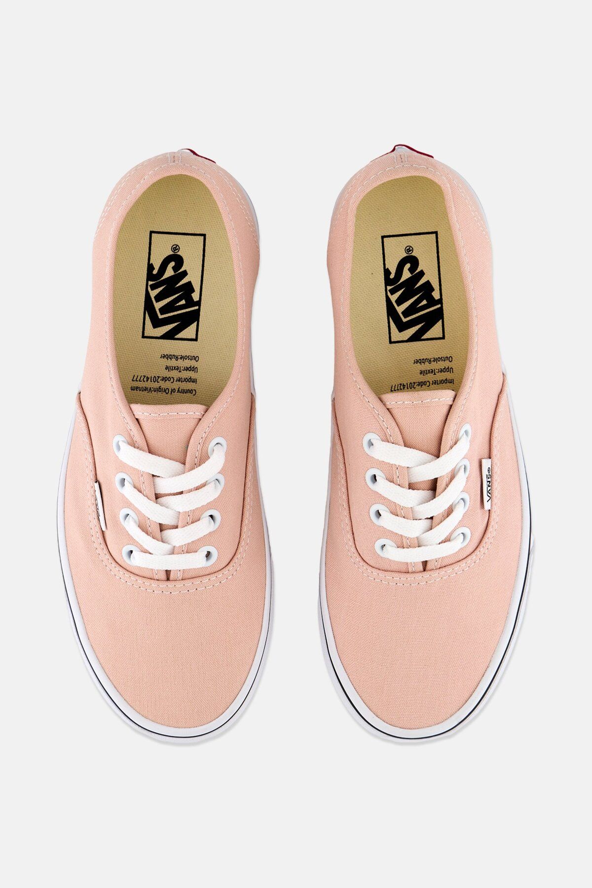 Vans-Men Authentic Lace Up Shoes, Pink/White 2