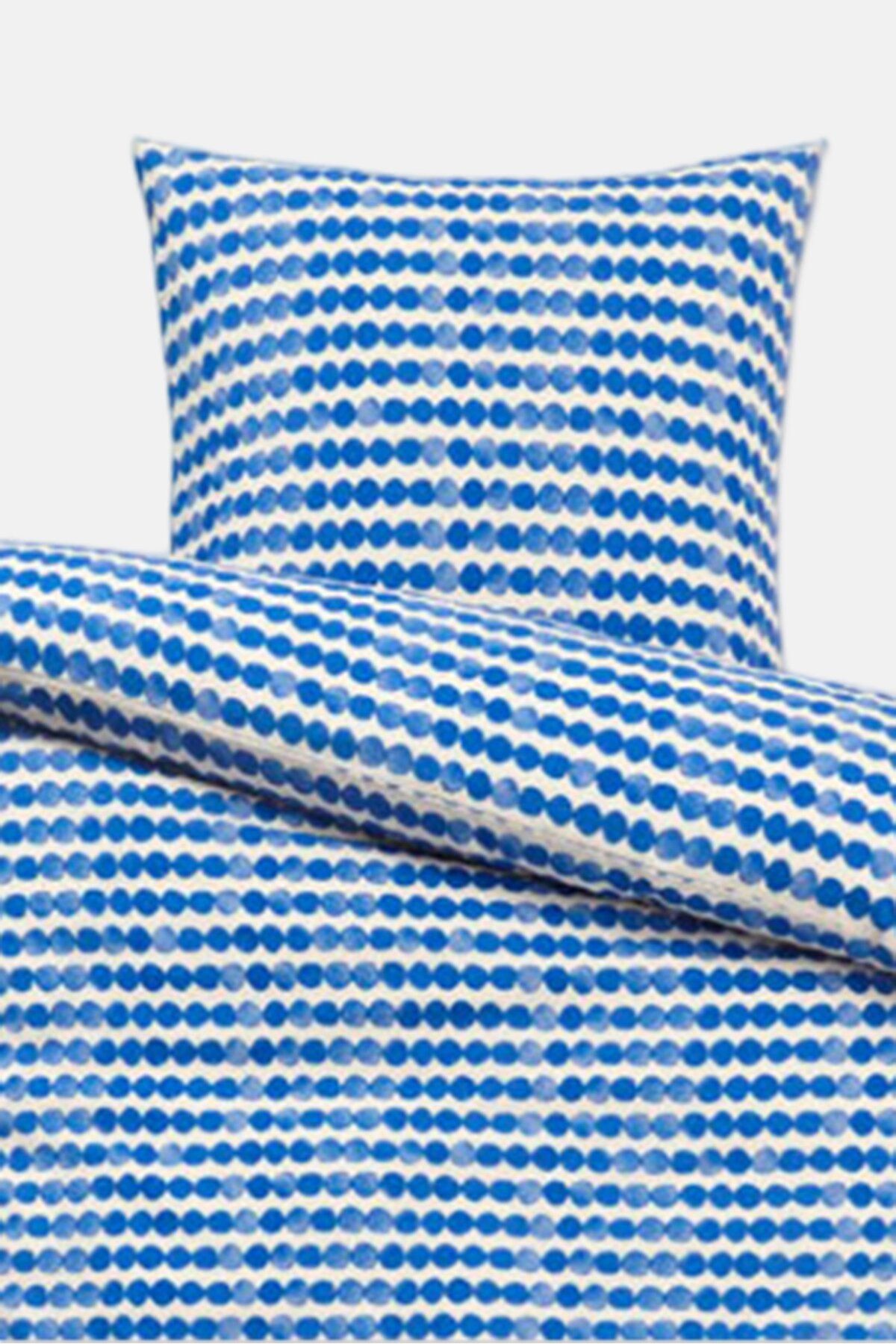 Tchibo-Single Polka Dots Duvet Cover Set 160 X 210, Blue/White 2