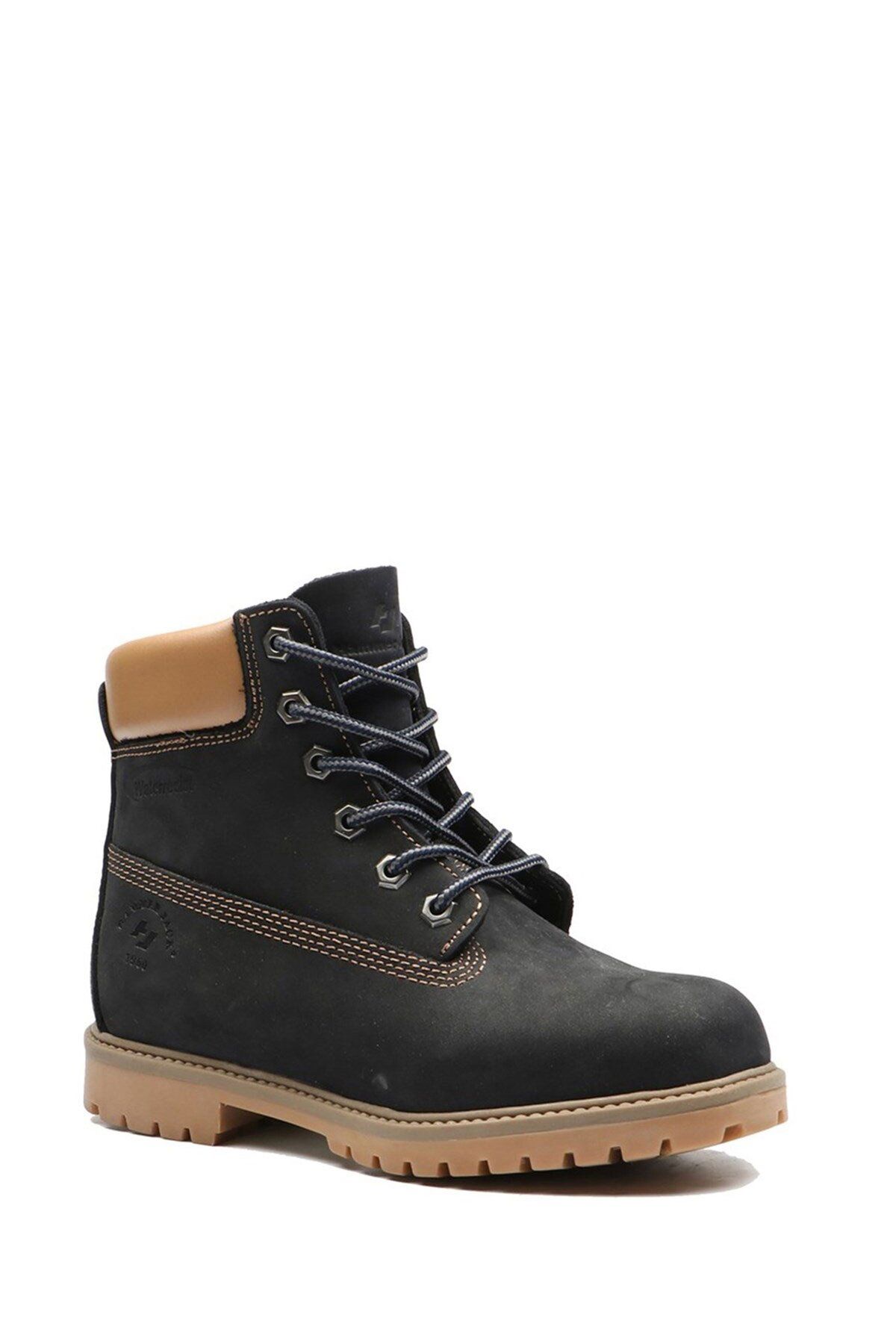 Hammer Jack-Genuine Leather Navy Blue Nubuck Women's Boots 3
