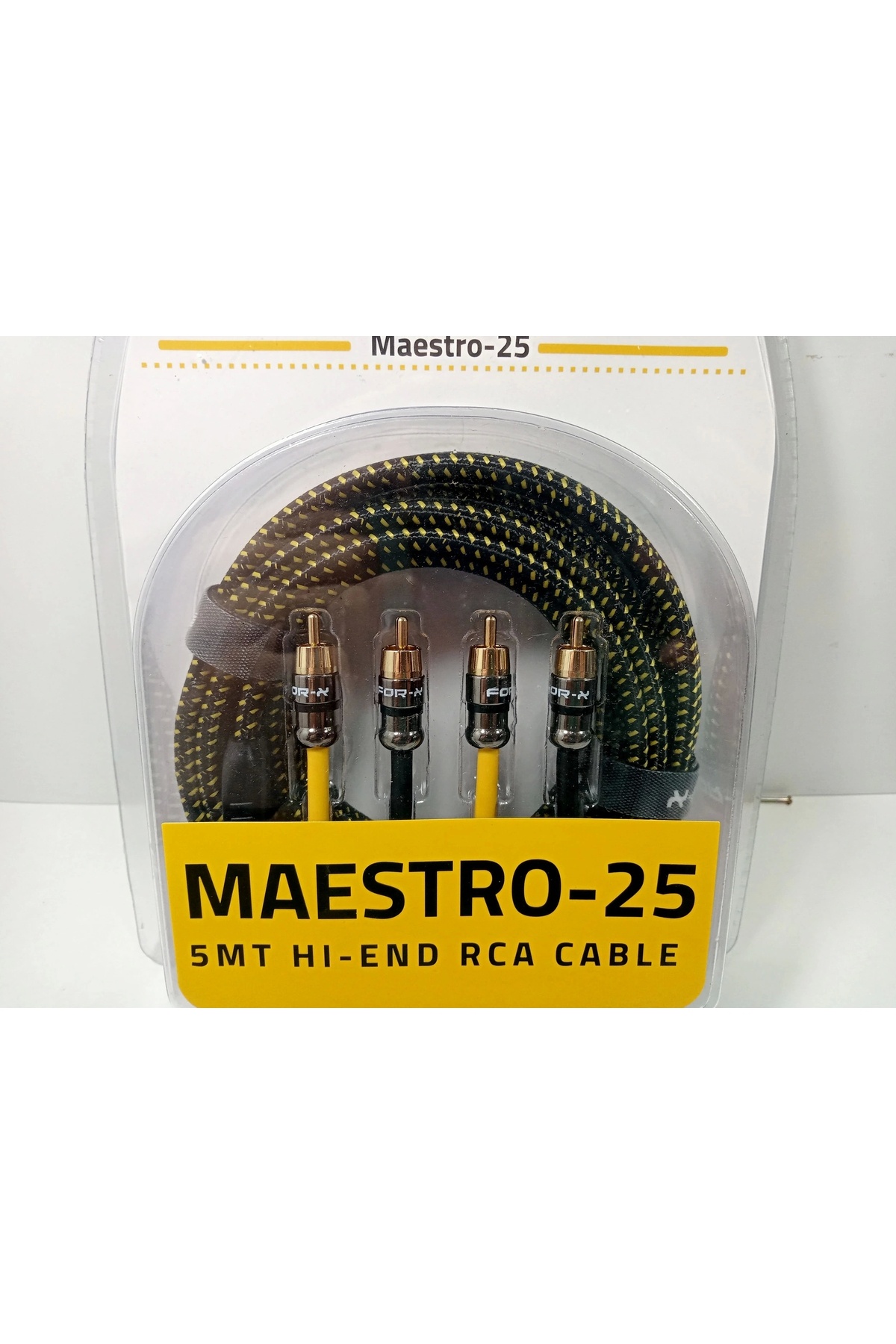 For-X Bakır Rca Kablosu 5 Metre – For-x Maestro-25 Tam Profesyonel