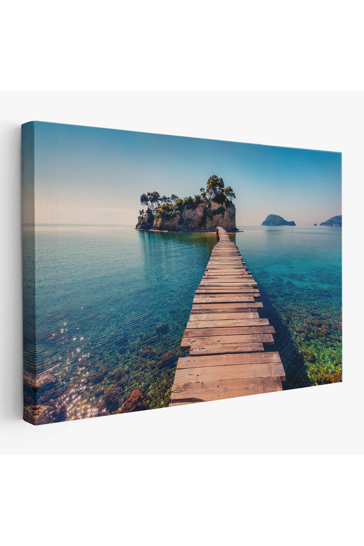 bluvex Zakinthos Adası Yunaniztan Dekoratif Kanvas Duvar Tablosu-3584